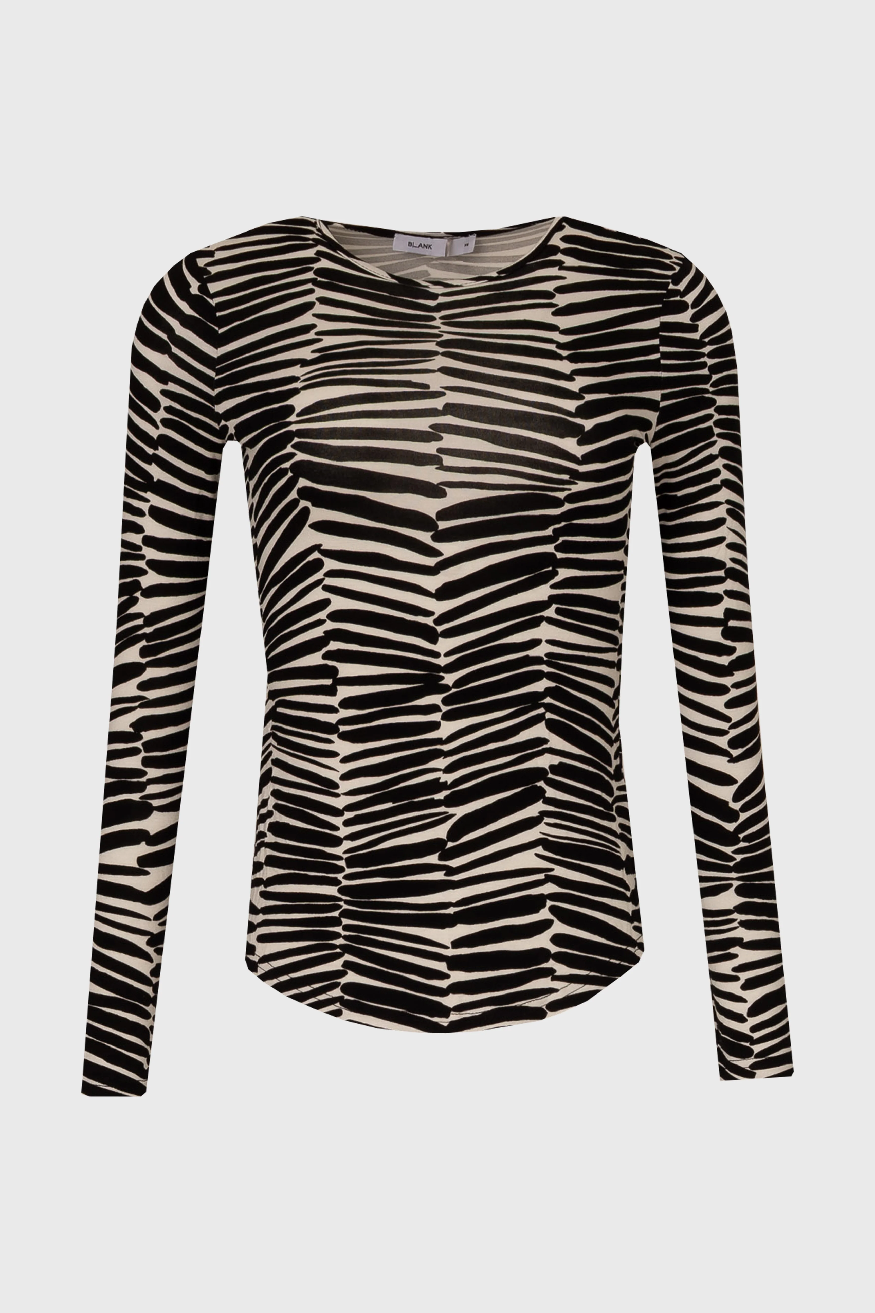 Black And White Safari Round Neck T-Shirt - Image 6