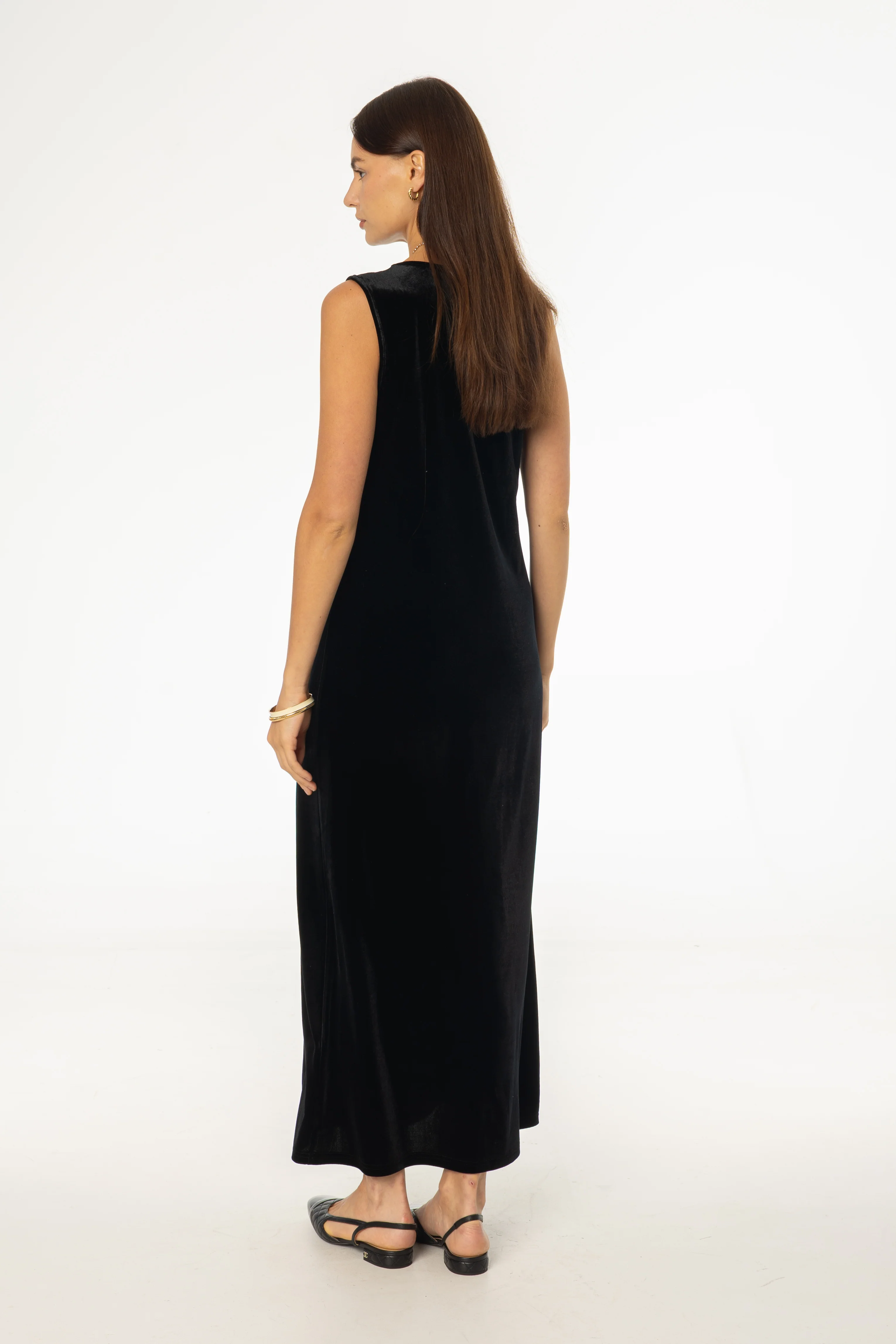Black Basic Velour Jumper - Image 4