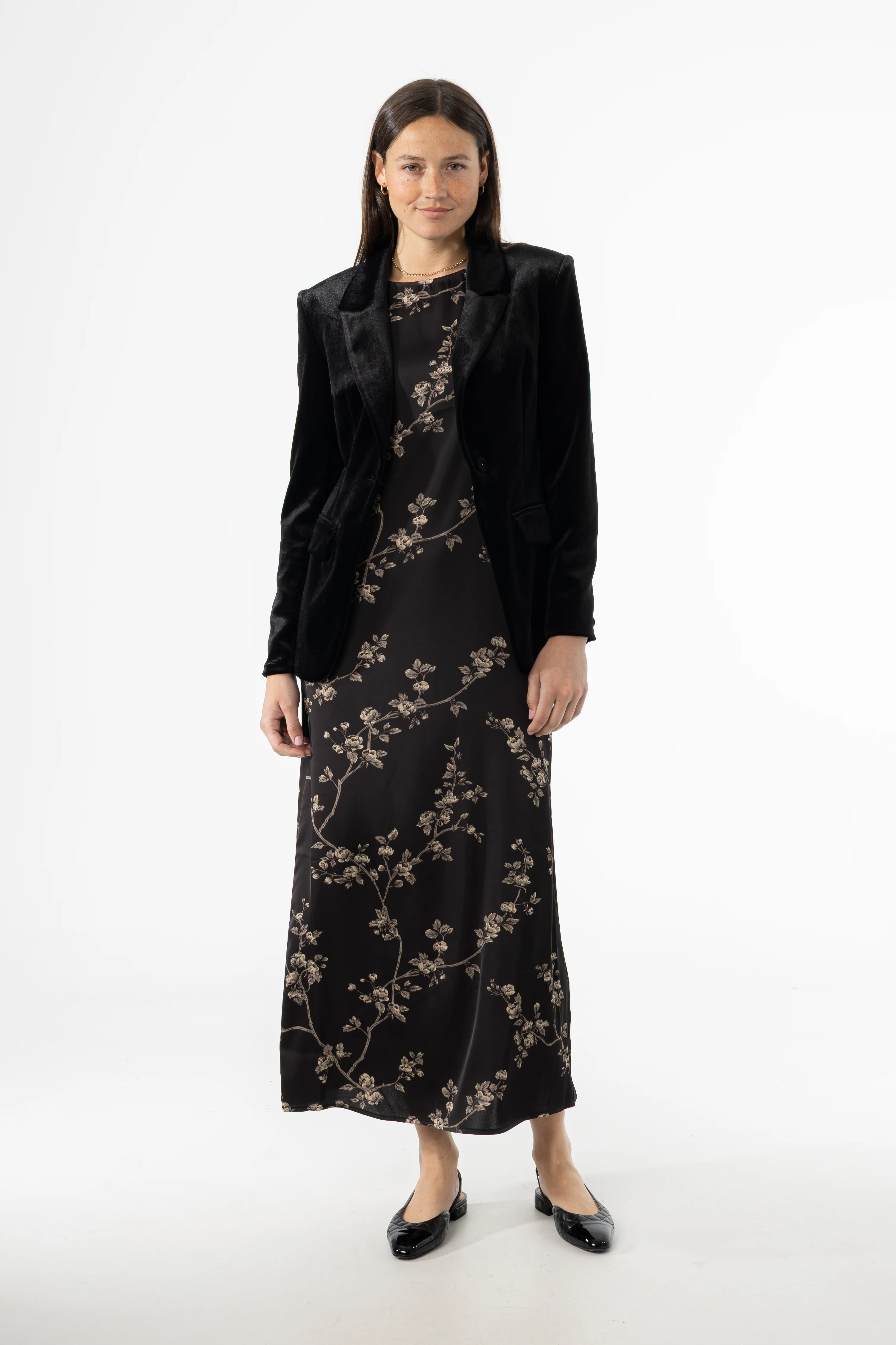 Black & Beige Round Neck Jumper