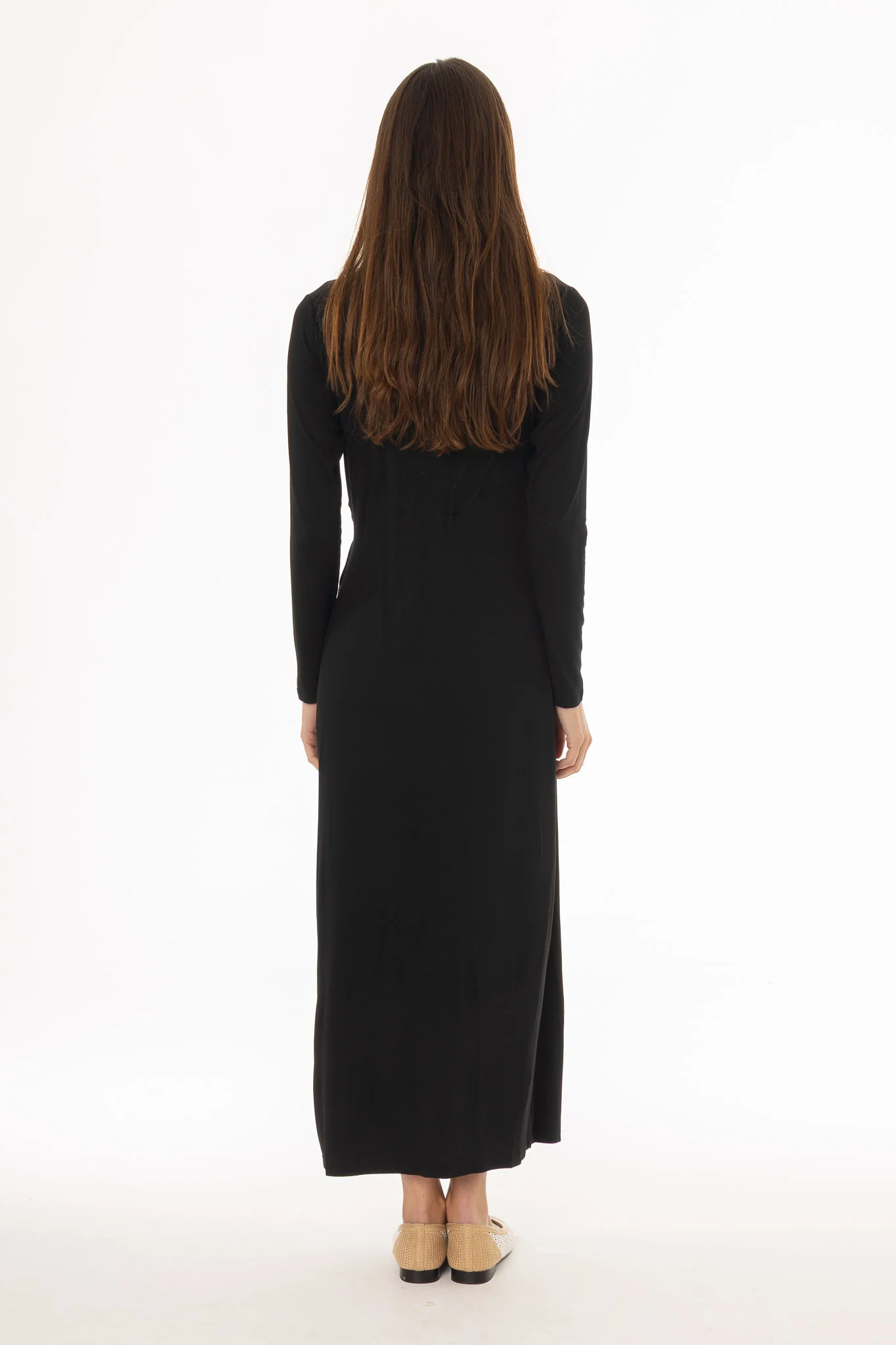 Black Belted Rope Maxi Dress - Image 4