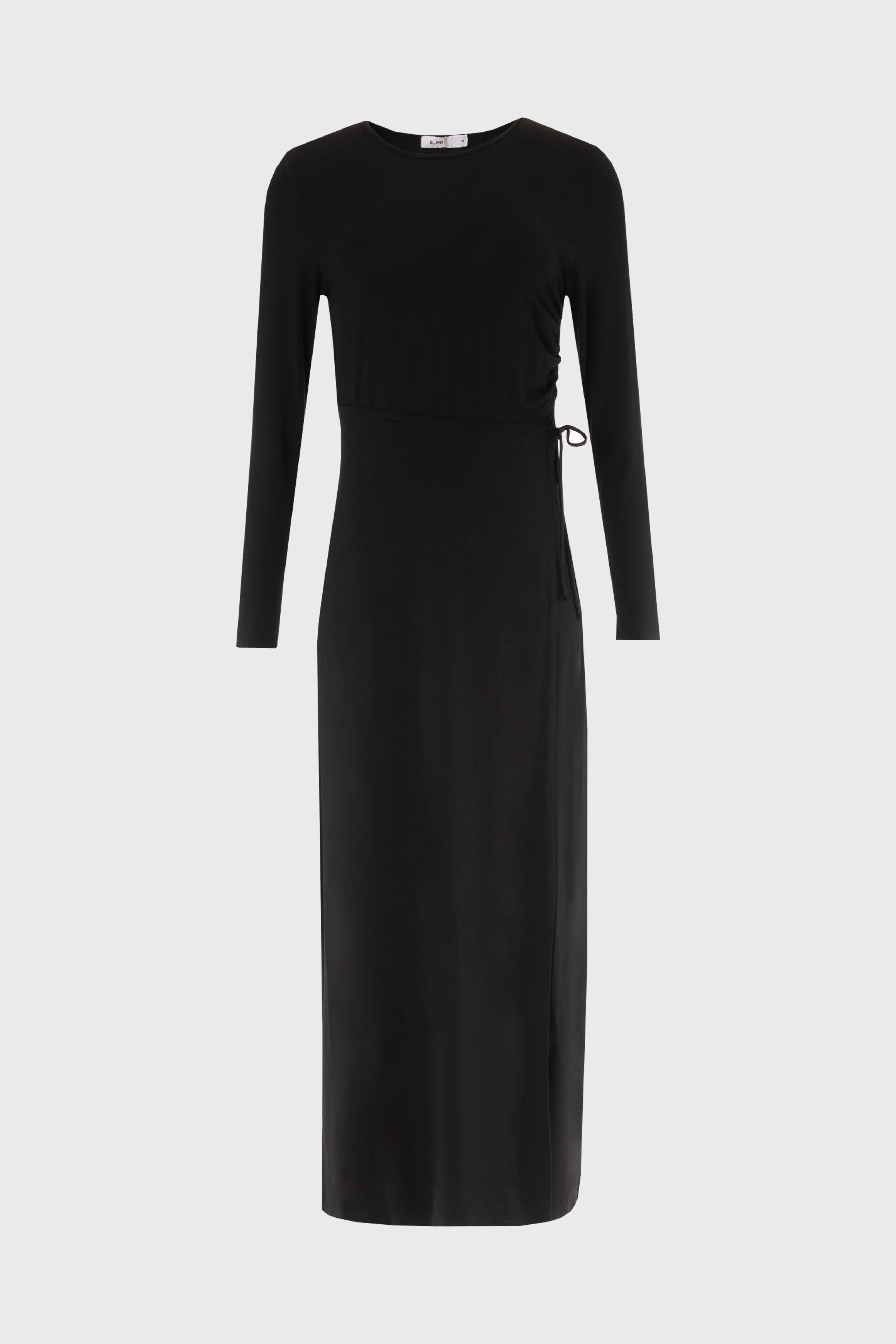 Black Belted Rope Maxi Dress - Image 6