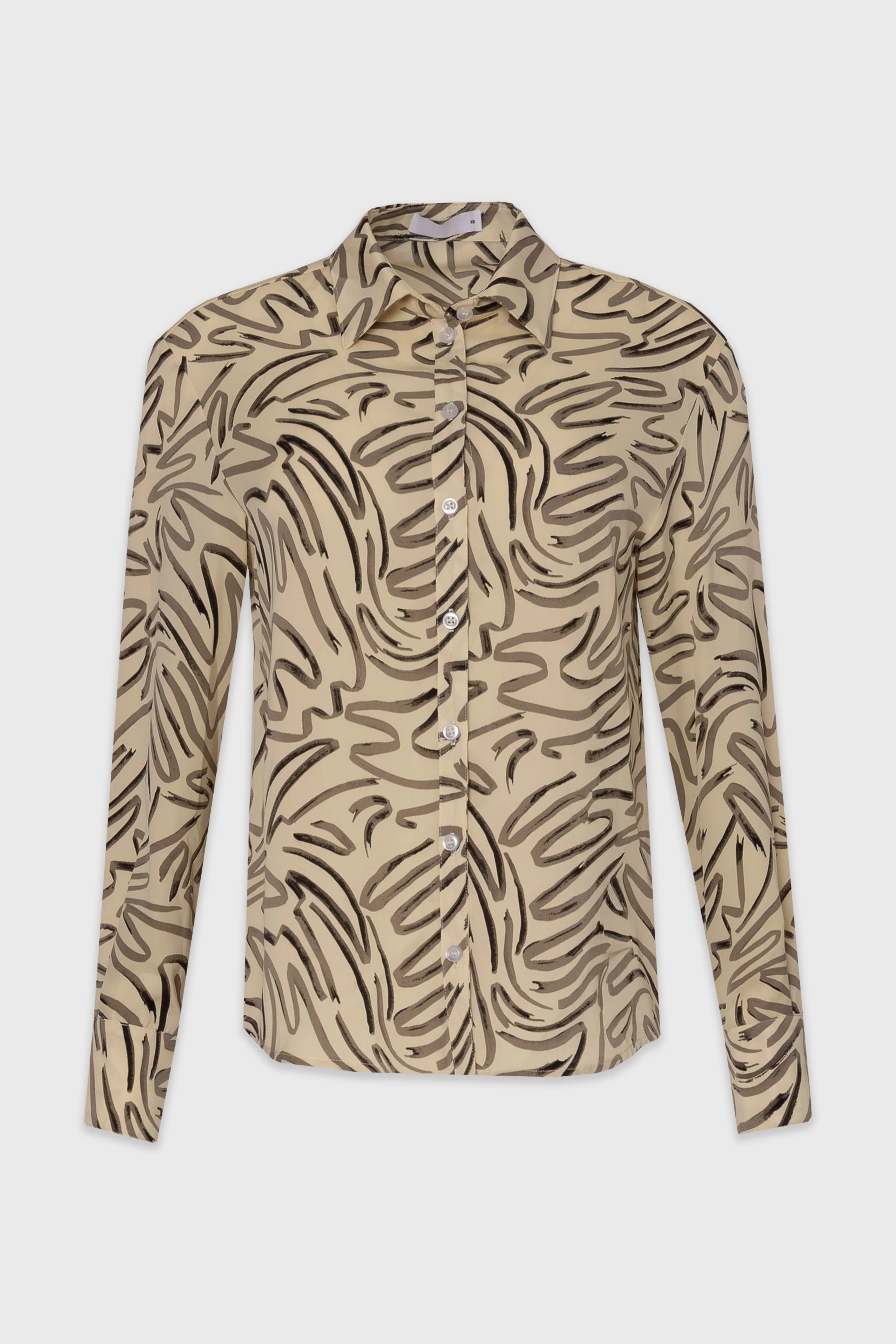 Ivory Brush Stroke Printed Blouse - Image 6