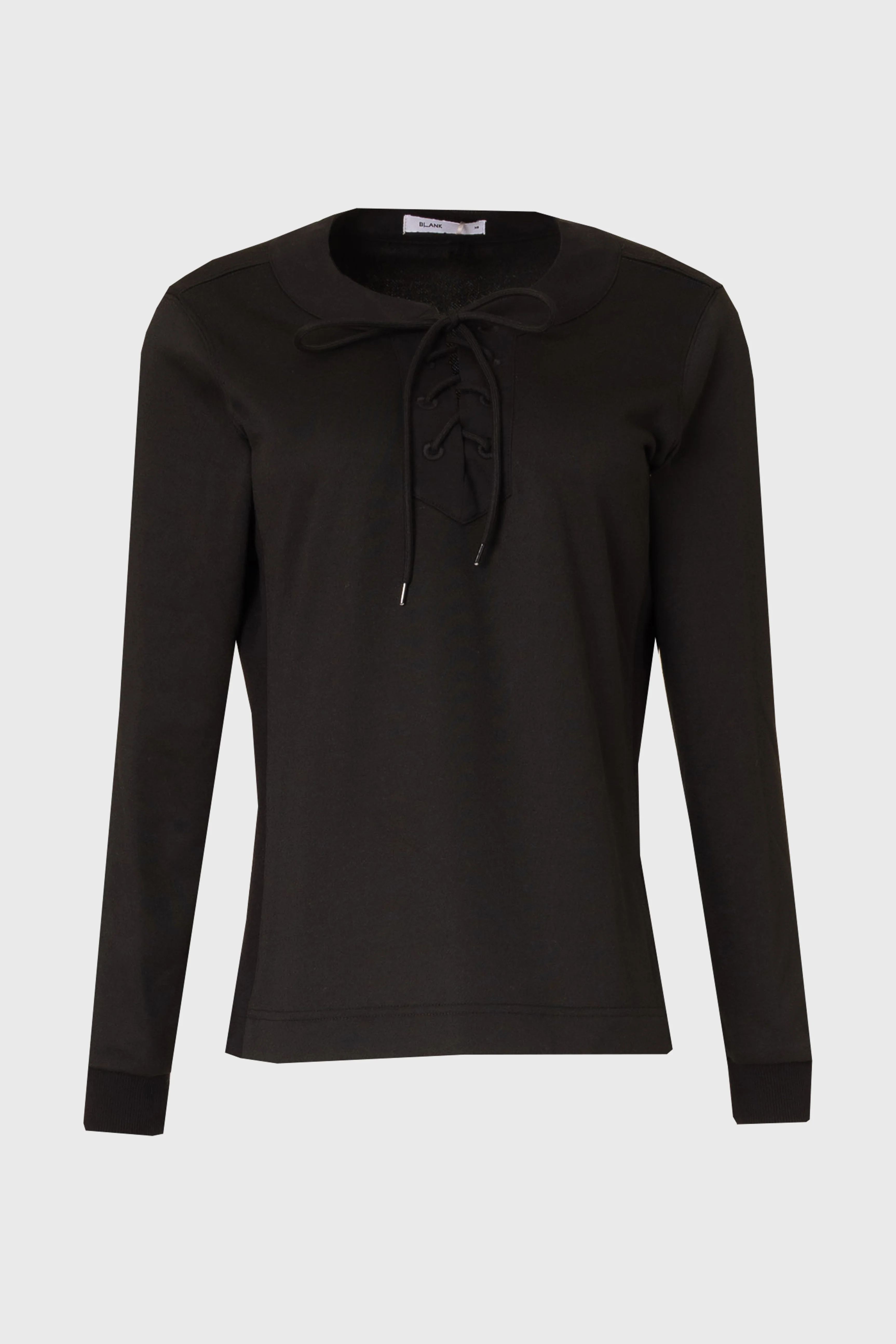 Black Classic Crew Tie T-Shirt - Image 6
