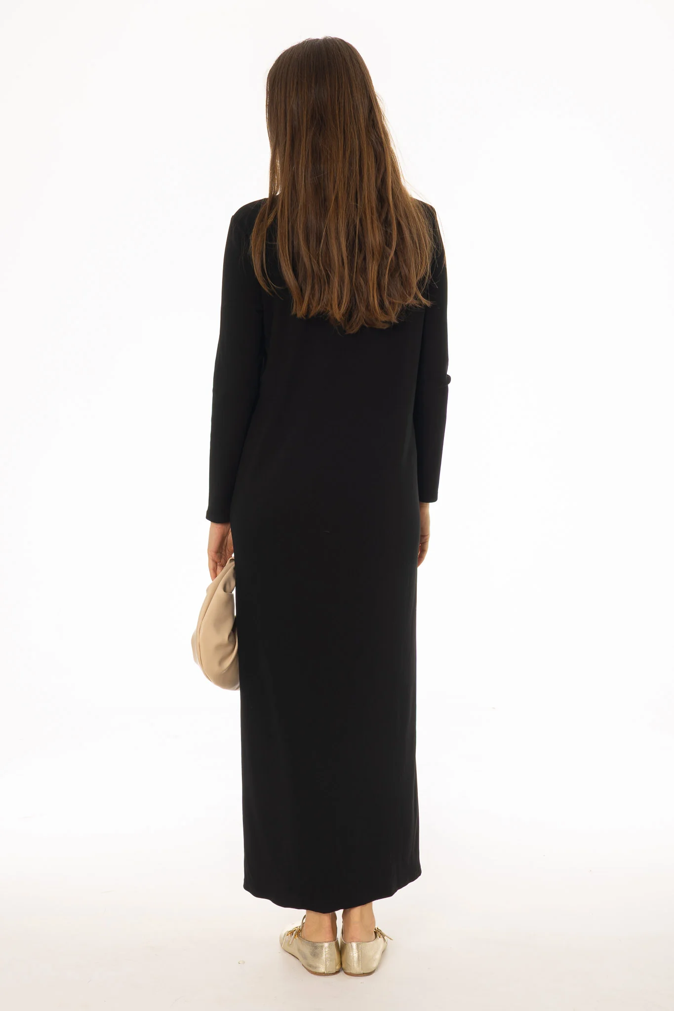 Black Combo Blouse Maxi Dress - Image 4