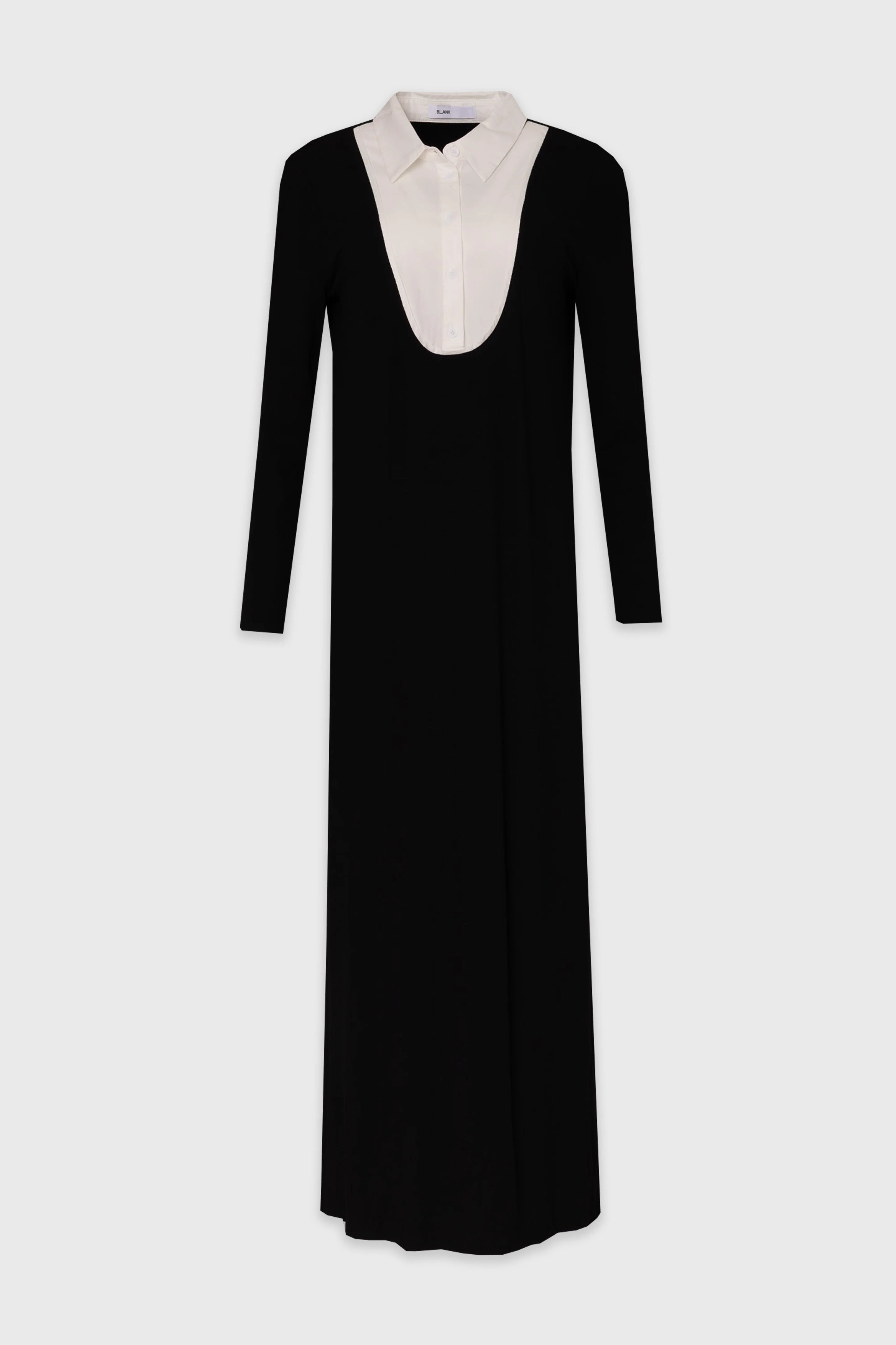 Black Combo Blouse Maxi Dress - Image 6