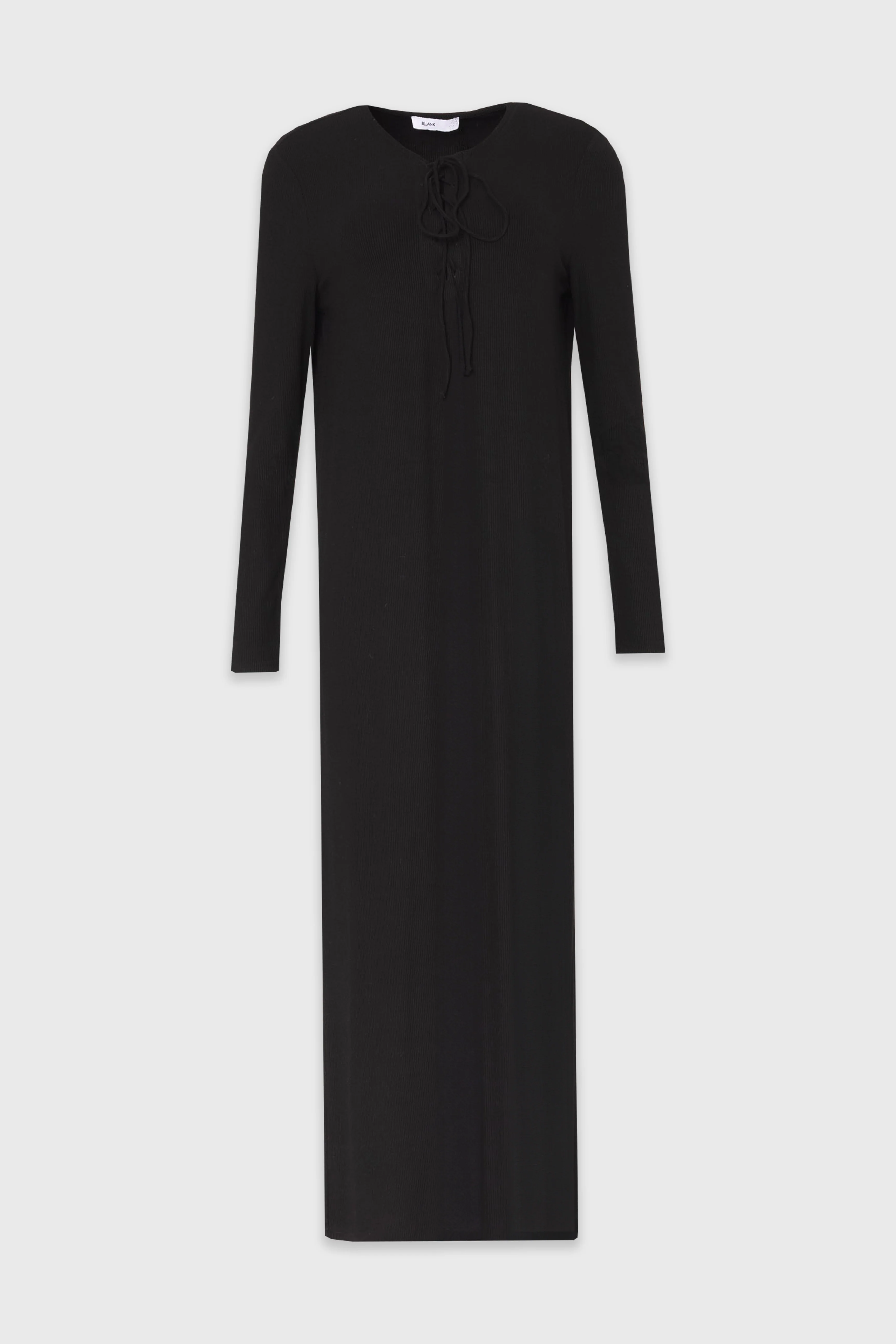 Black Criss Cross Tie Maxi Dress - Image 6