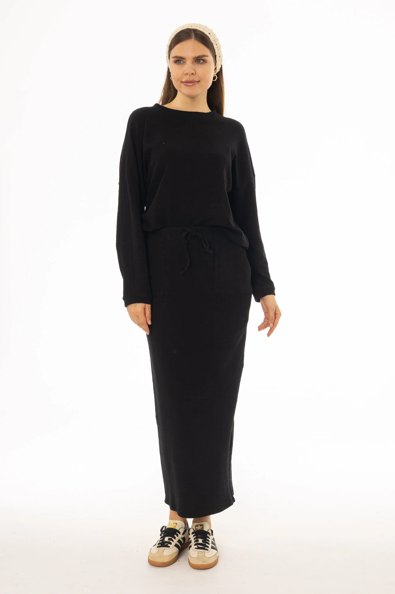 Black Drawstring Skirt Legging - Image 5