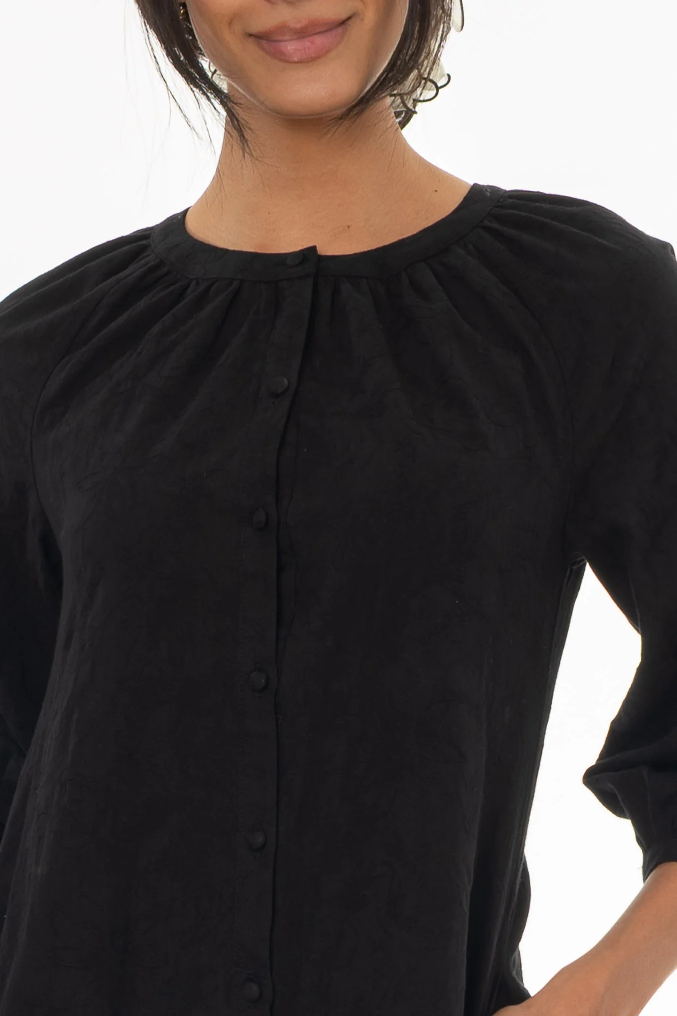 Black Embroidered Maxi Dress - Image 2