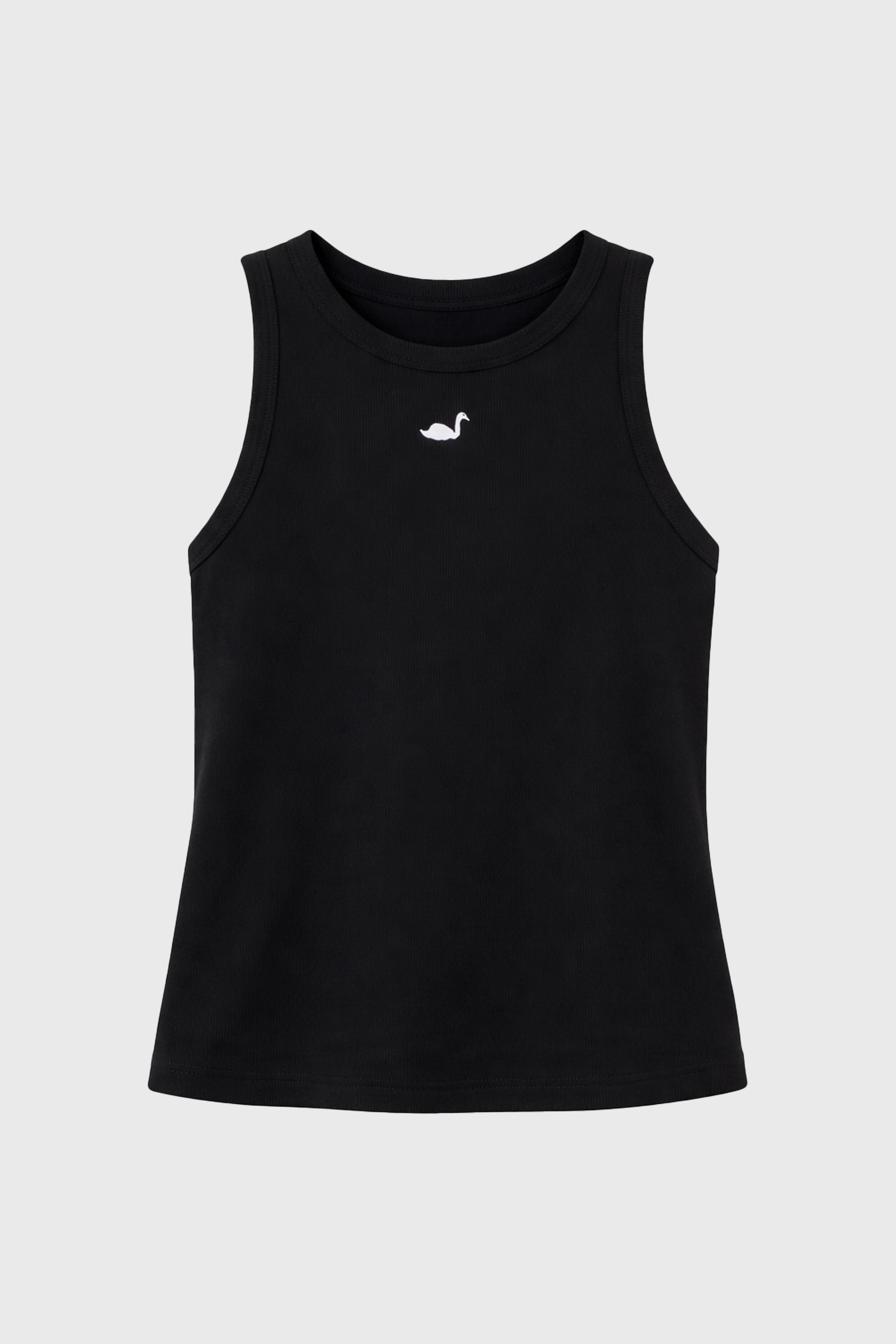 Black Embroidered Tank Top - Image 6