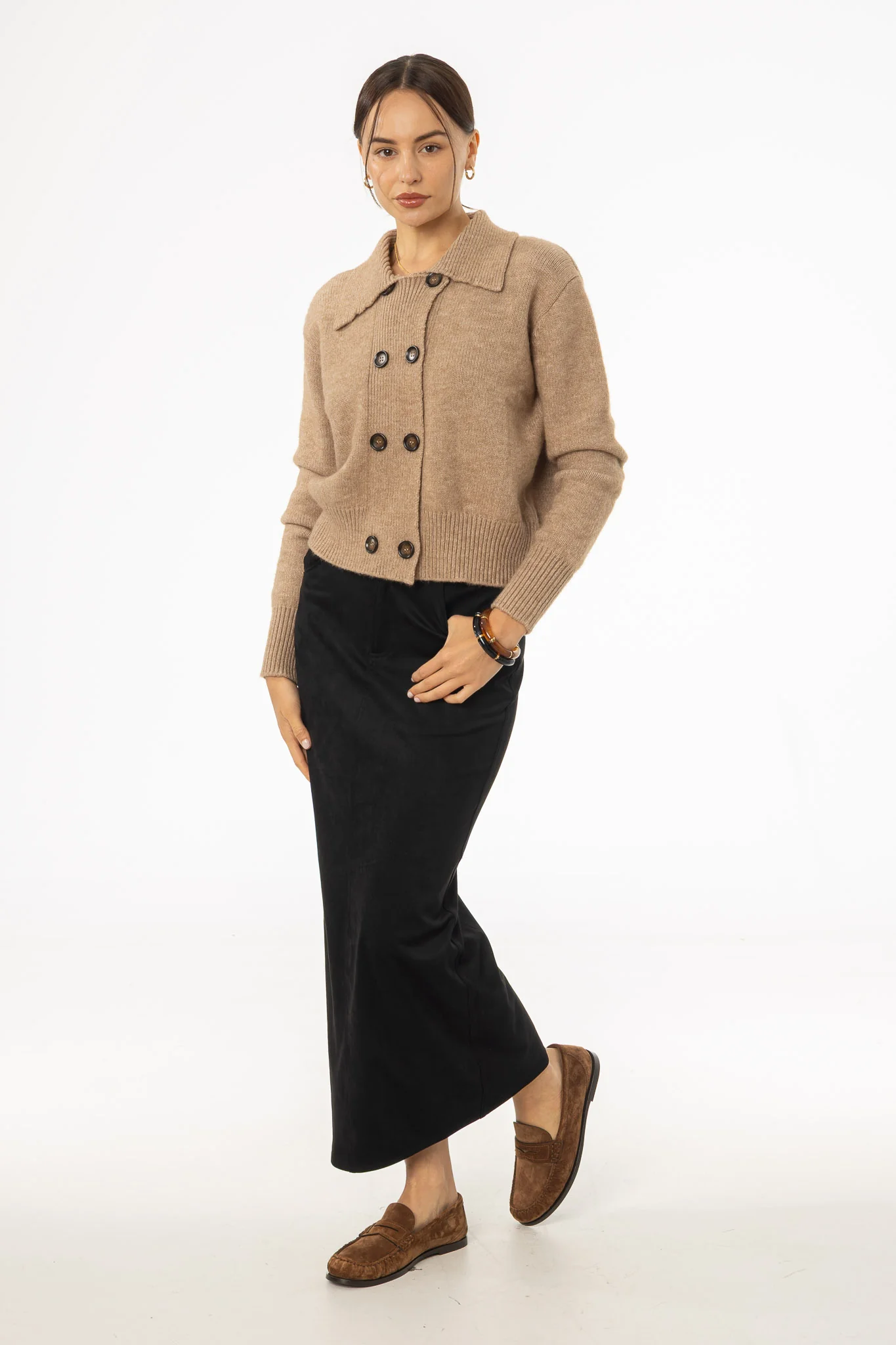 Black Everyday Microsuede Skirt - Image 4