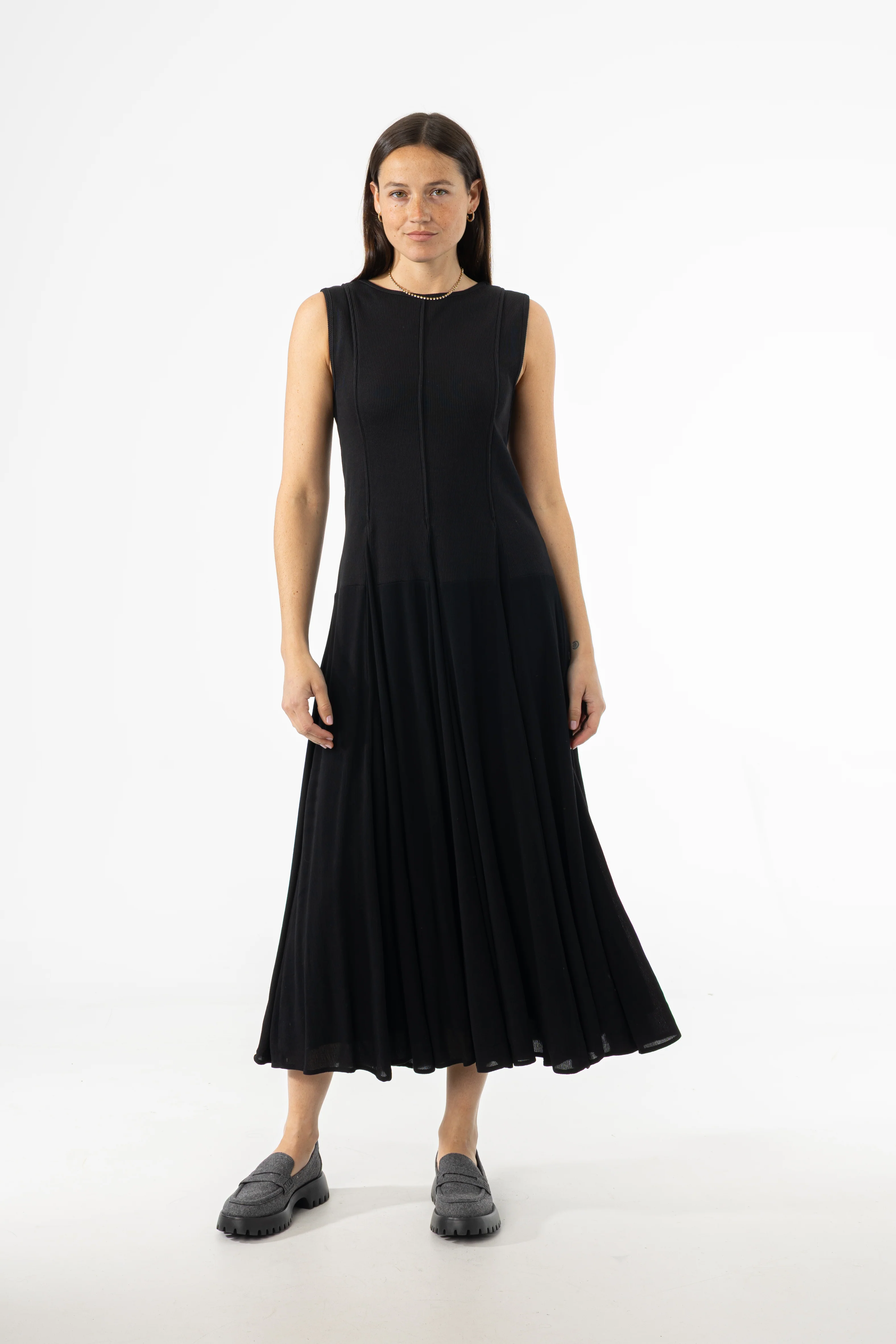 Black Fabric Combo Jumper
