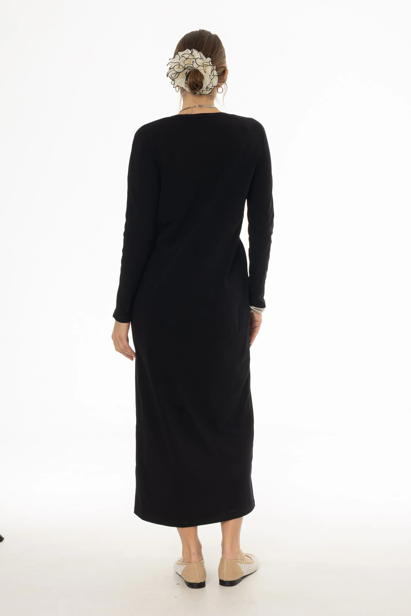 Black Faux Shrug Maxi Dress - Image 4