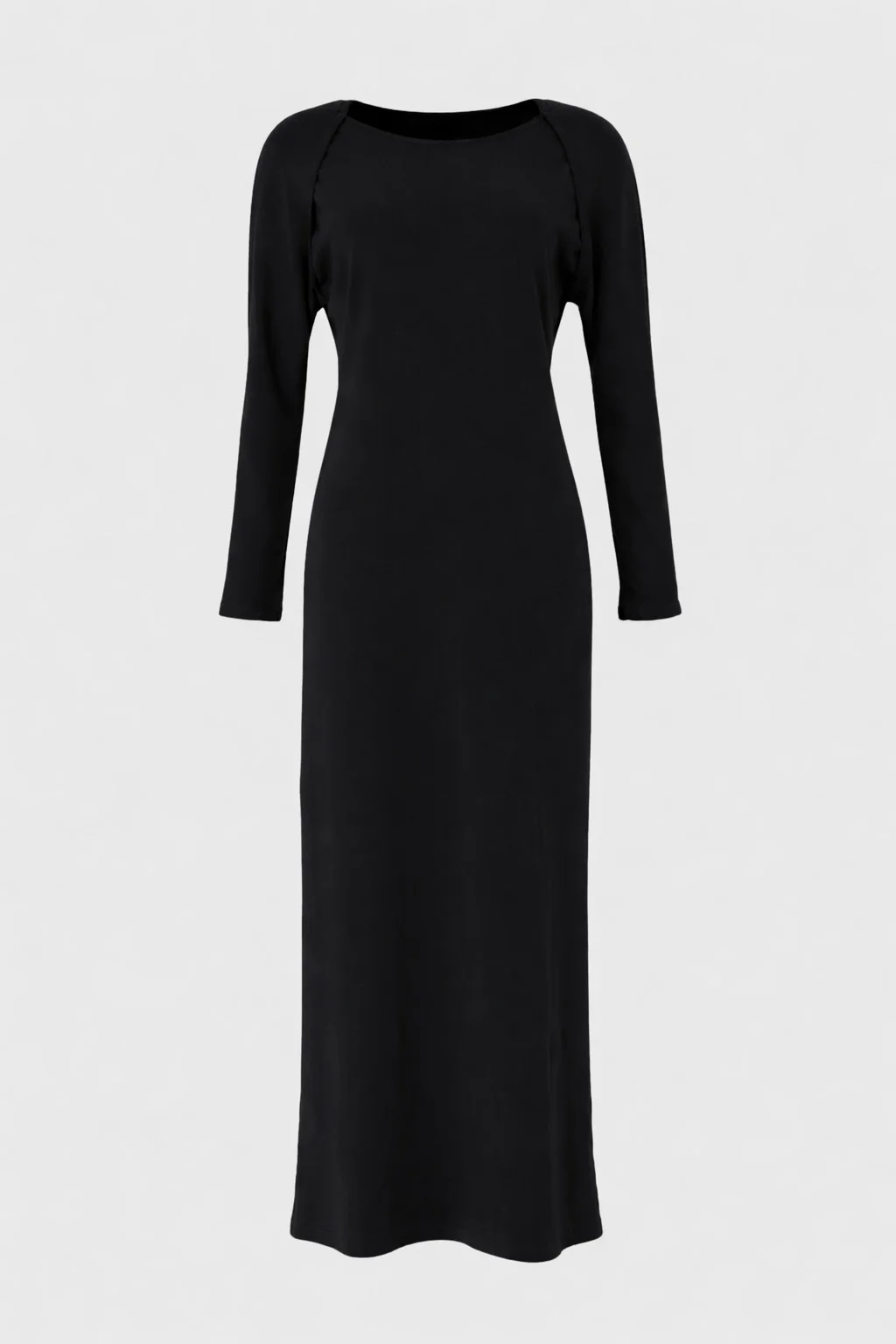 Black Faux Shrug Maxi Dress - Image 6