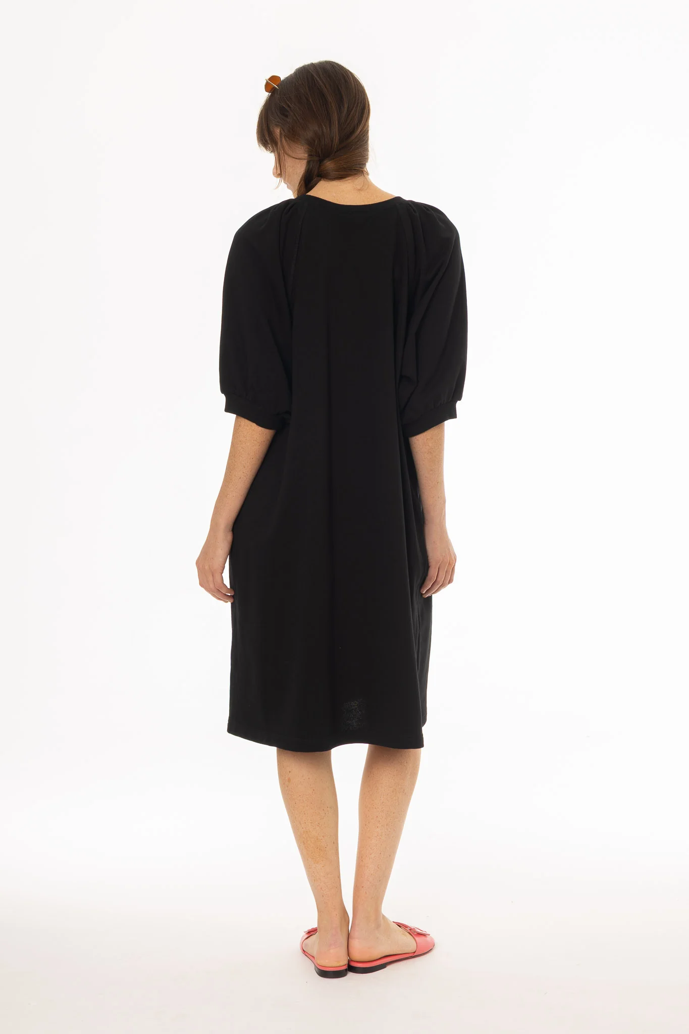 Black French Terry Dress - Image 5