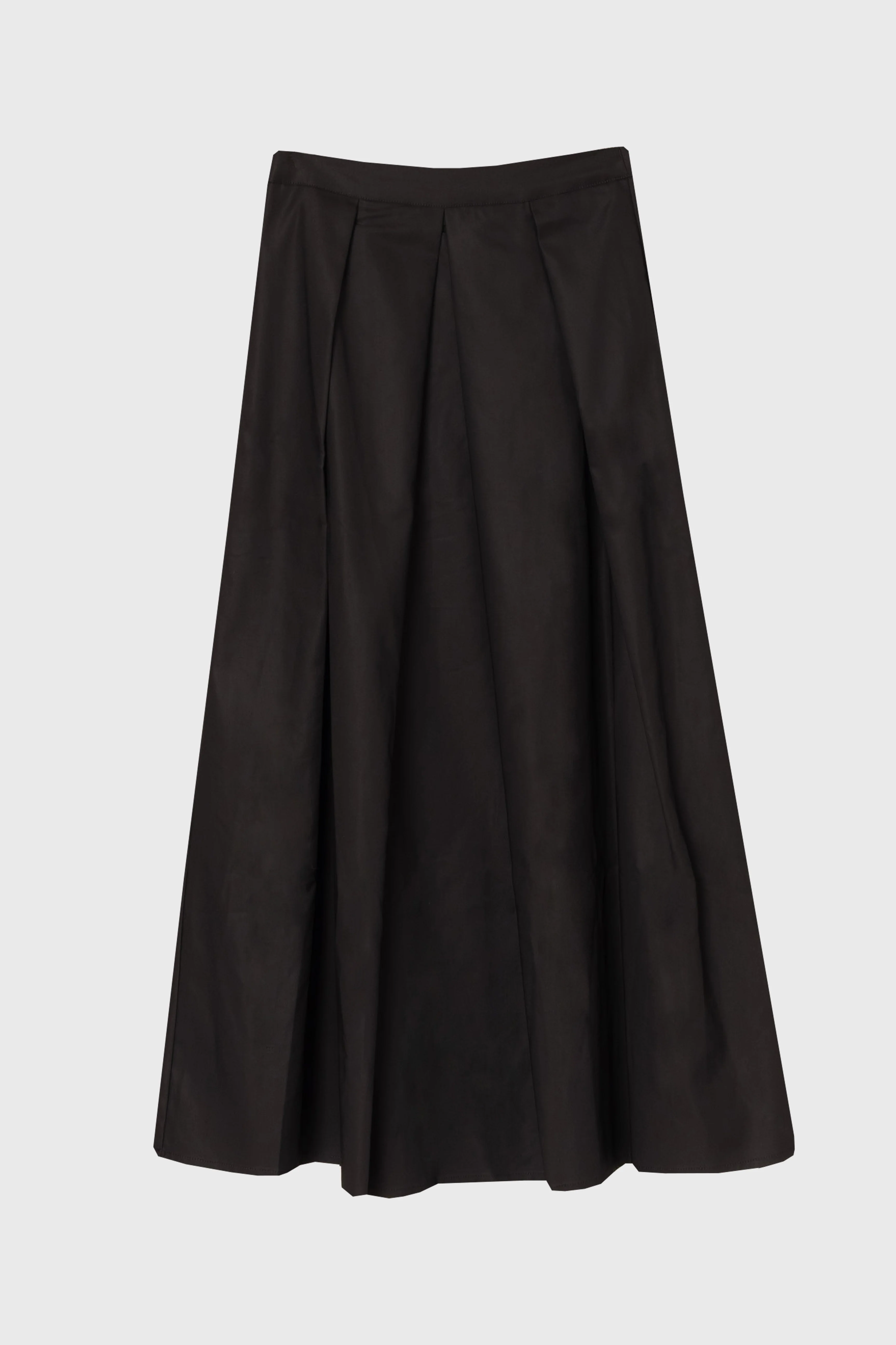 Black Front Pleat Maxi Skirt - Image 6