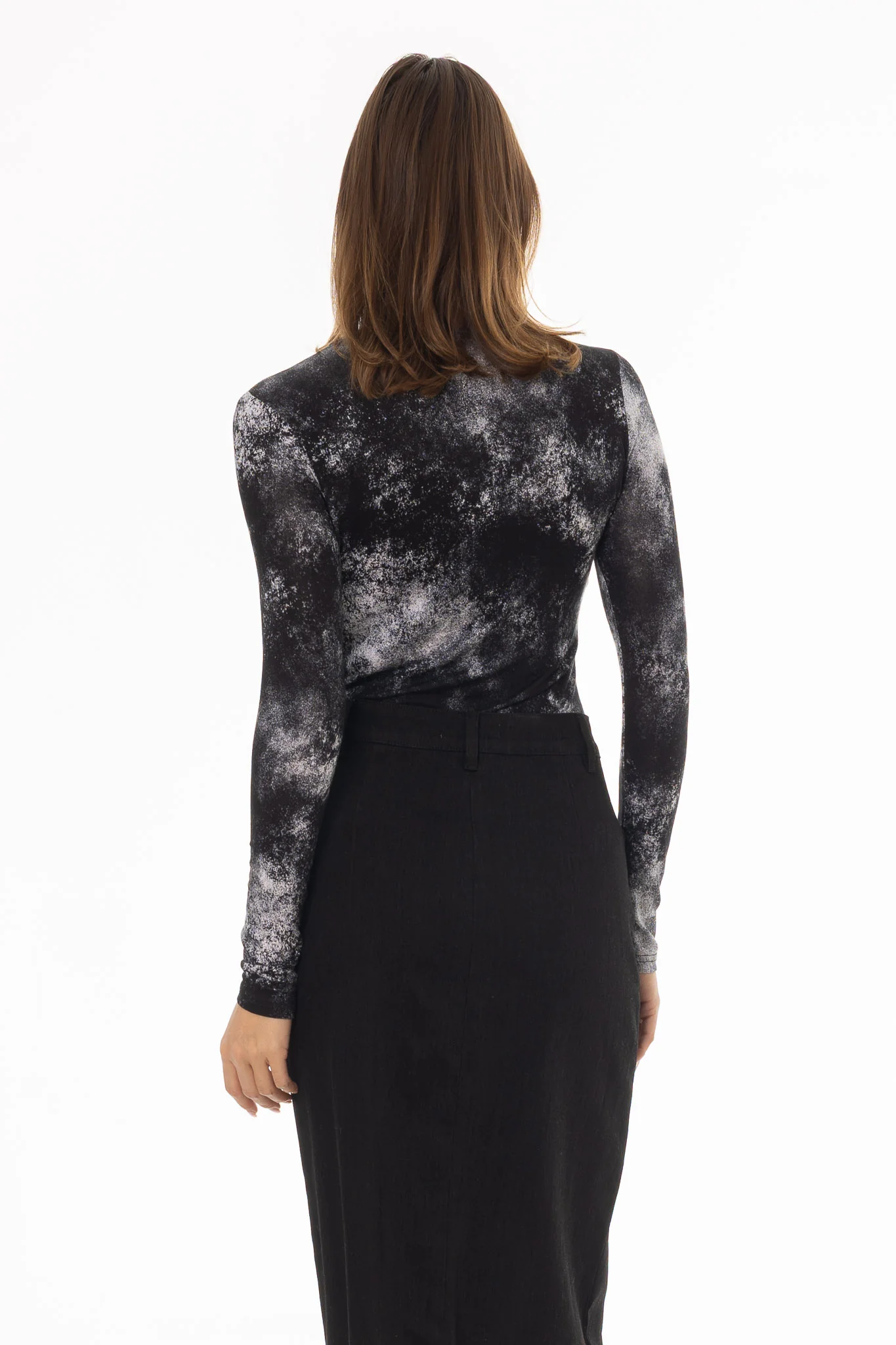Black Galaxy Round Neck T-Shirt - Image 3