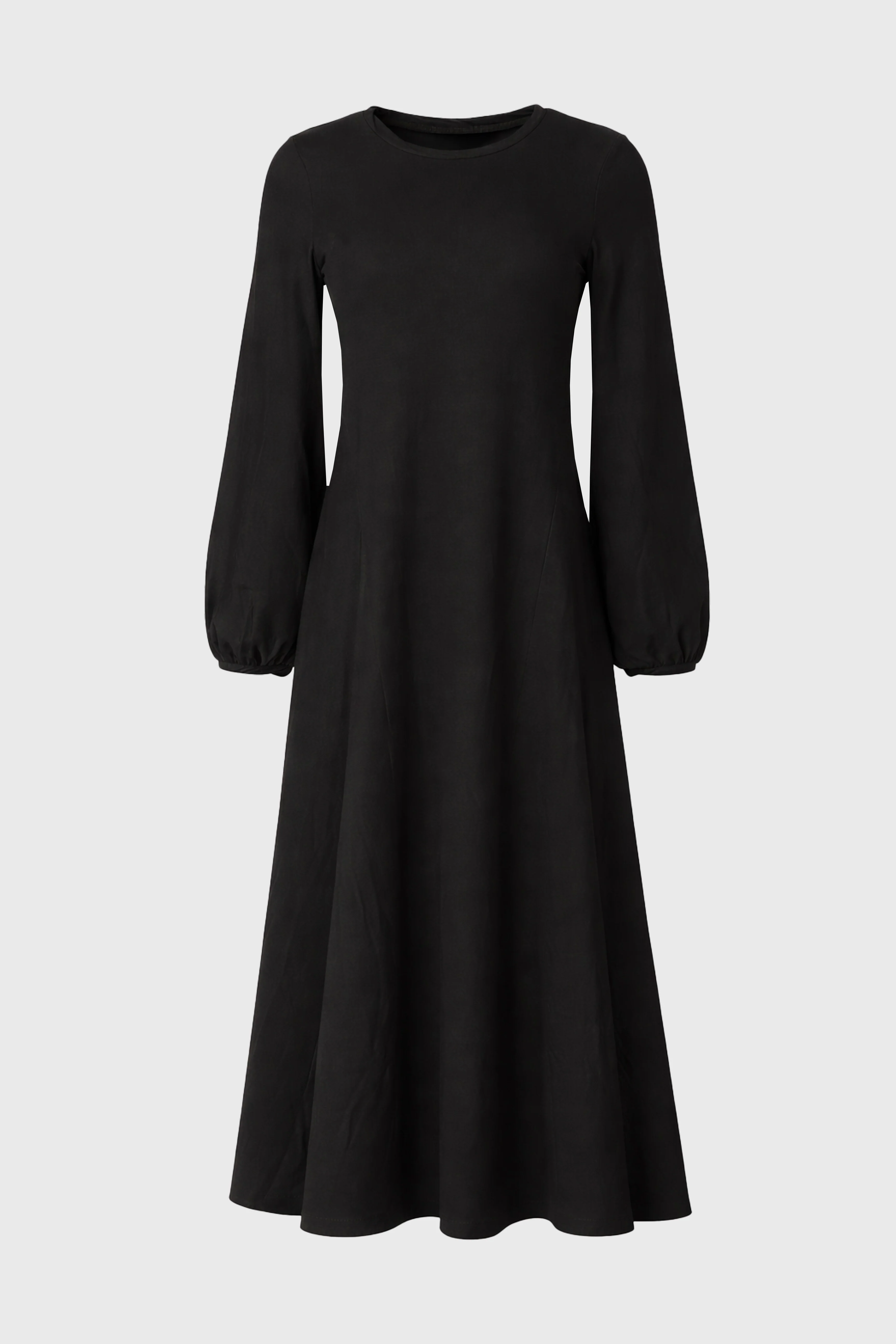 Black Godet Seam Maxi Dress - Image 6