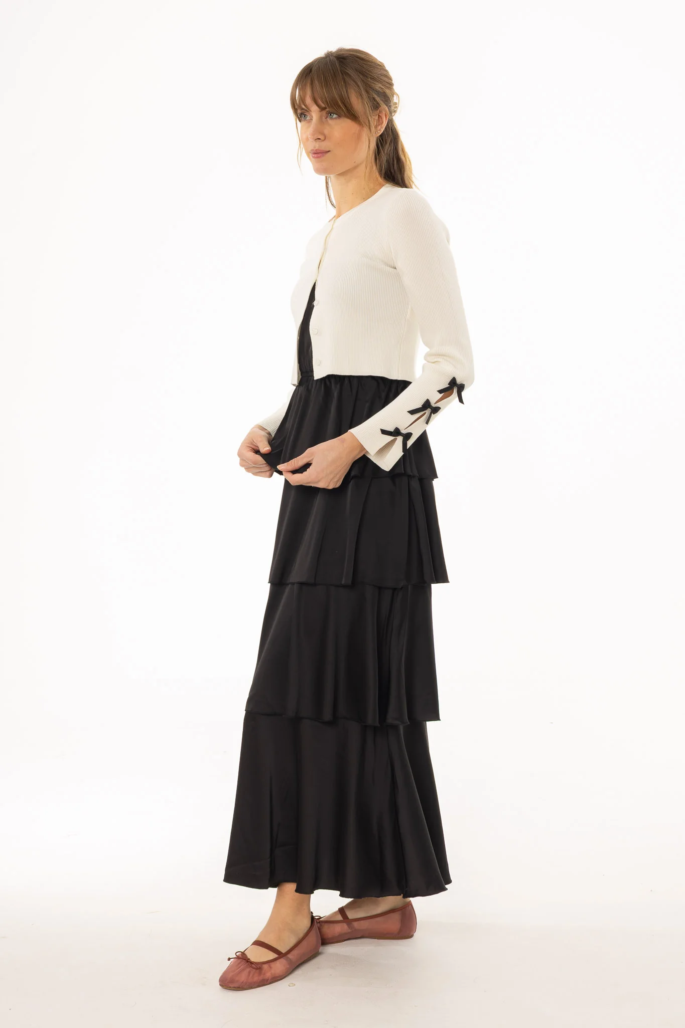 Black Layered Ruffle Jumper - Image 3