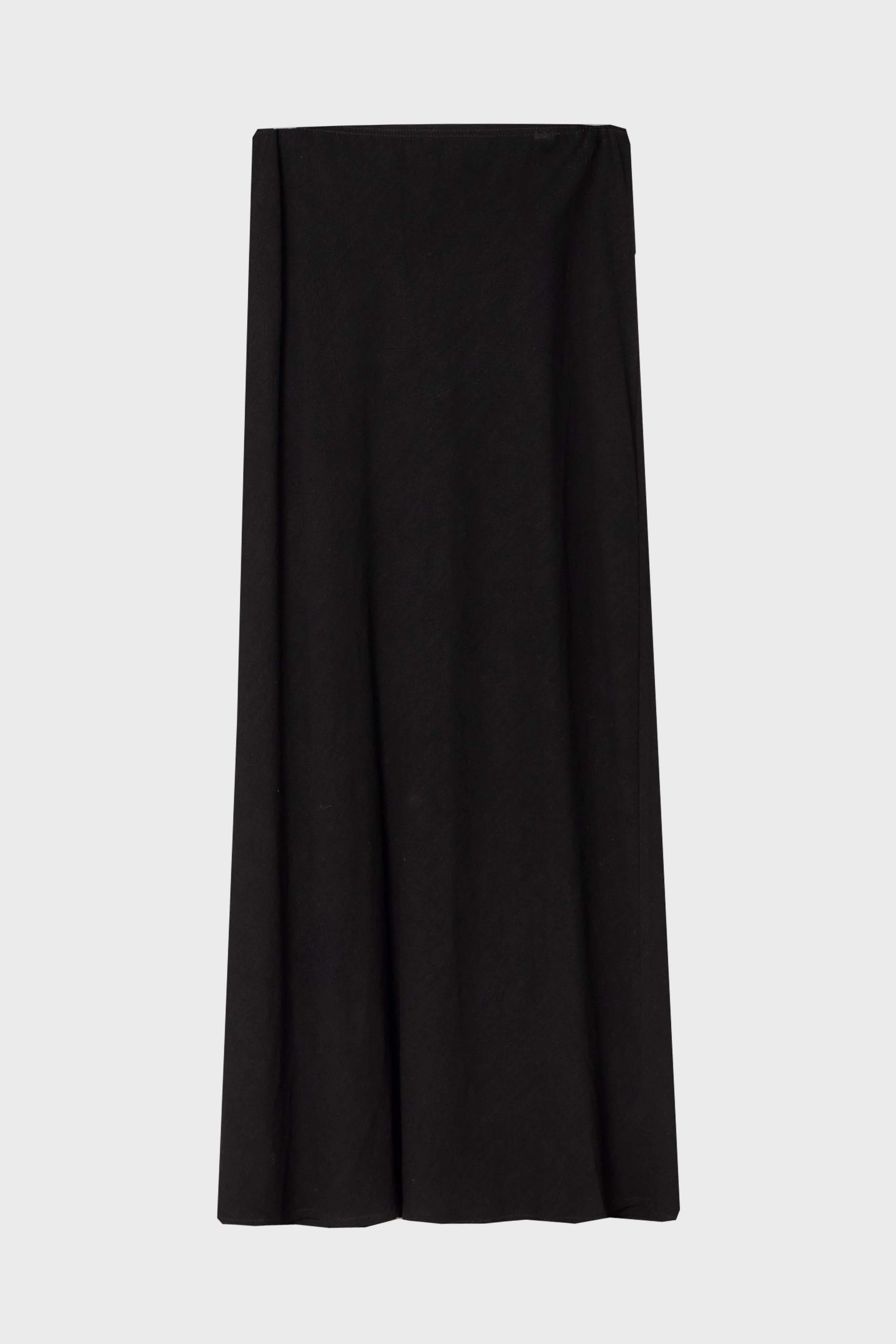 Black Linen Feel Slip Skirt - Image 6