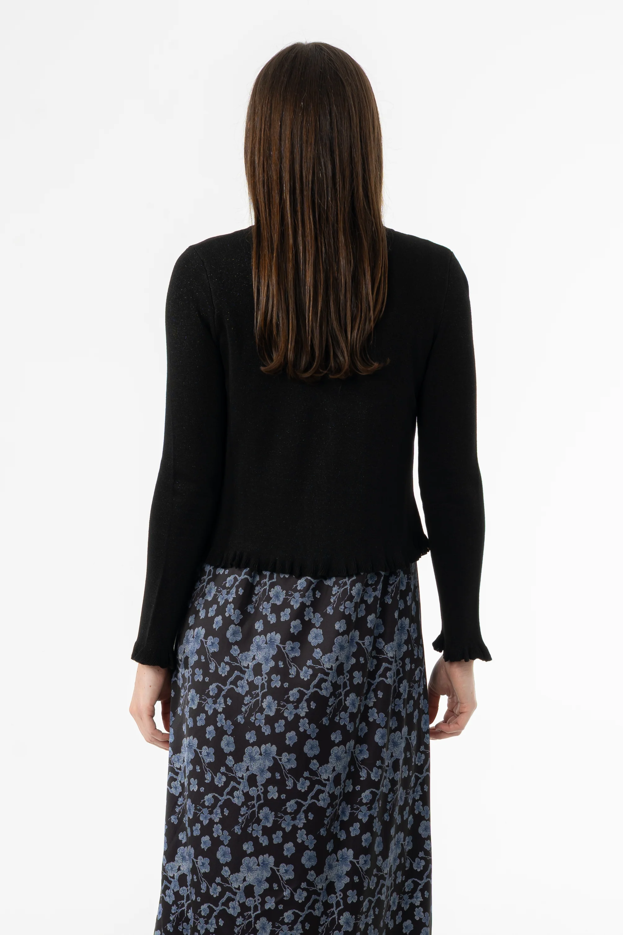Black Metallic Cardigan - Image 4