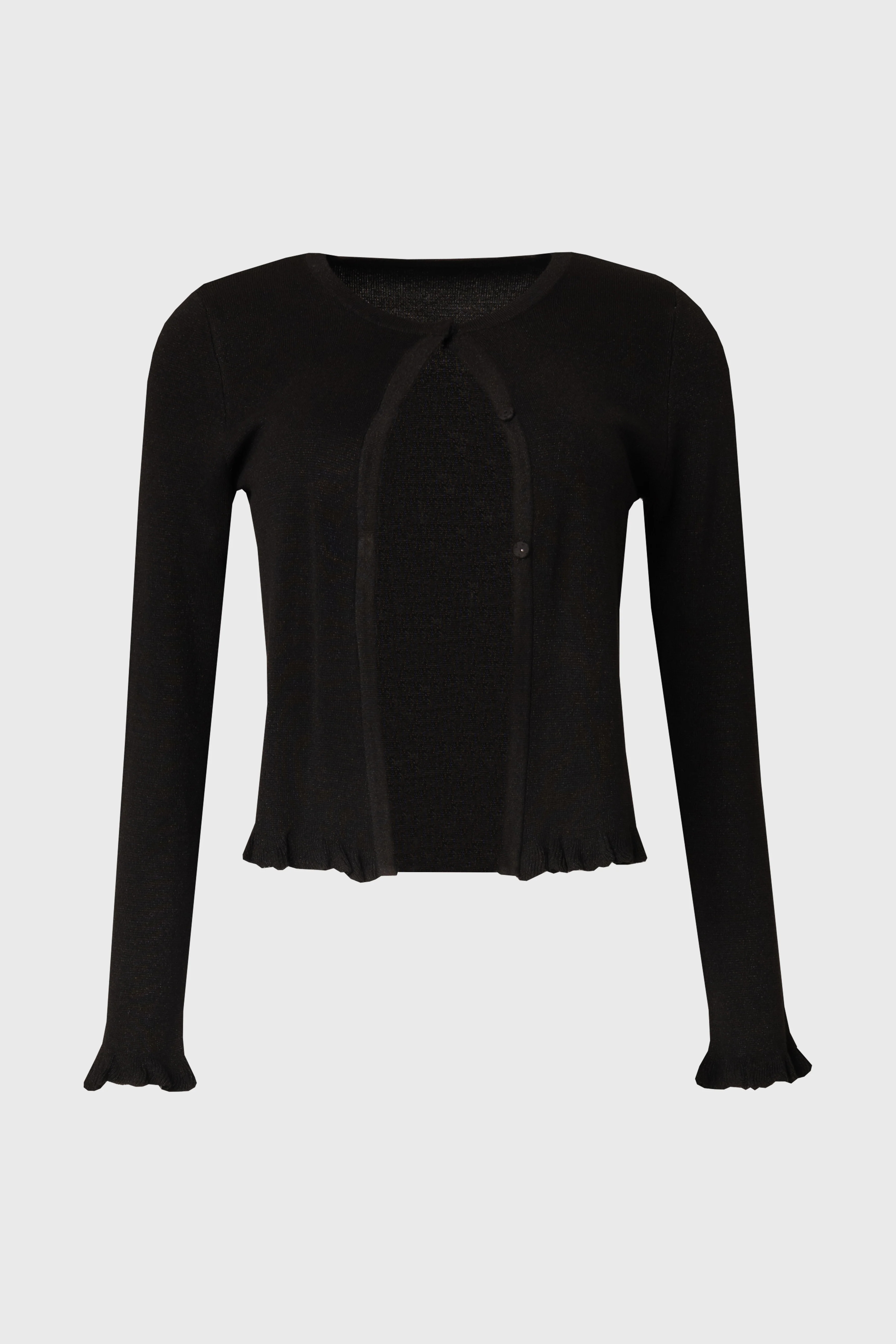 Black Metallic Cardigan - Image 6