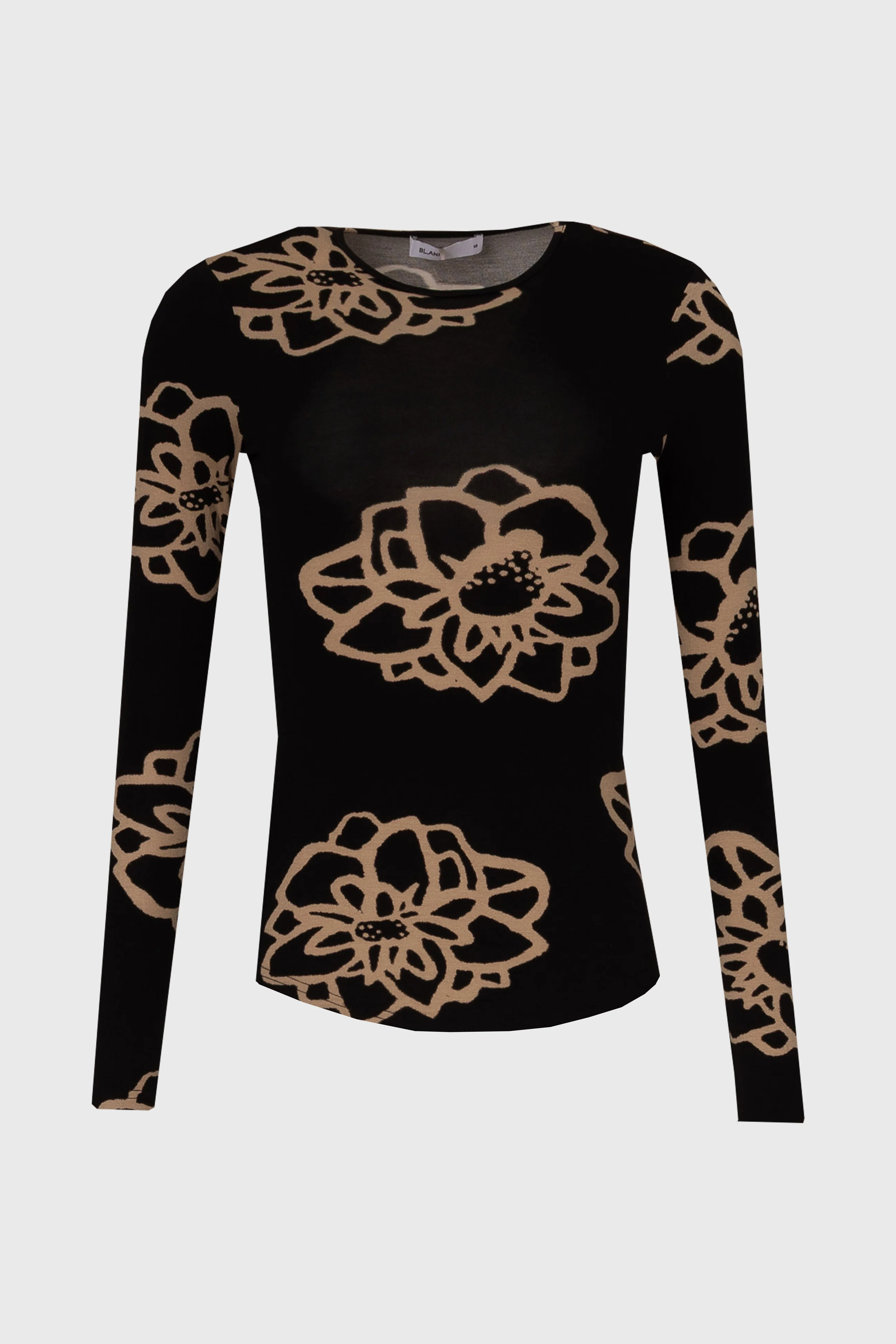 Black Midnight Floral T-Shirt - Image 6