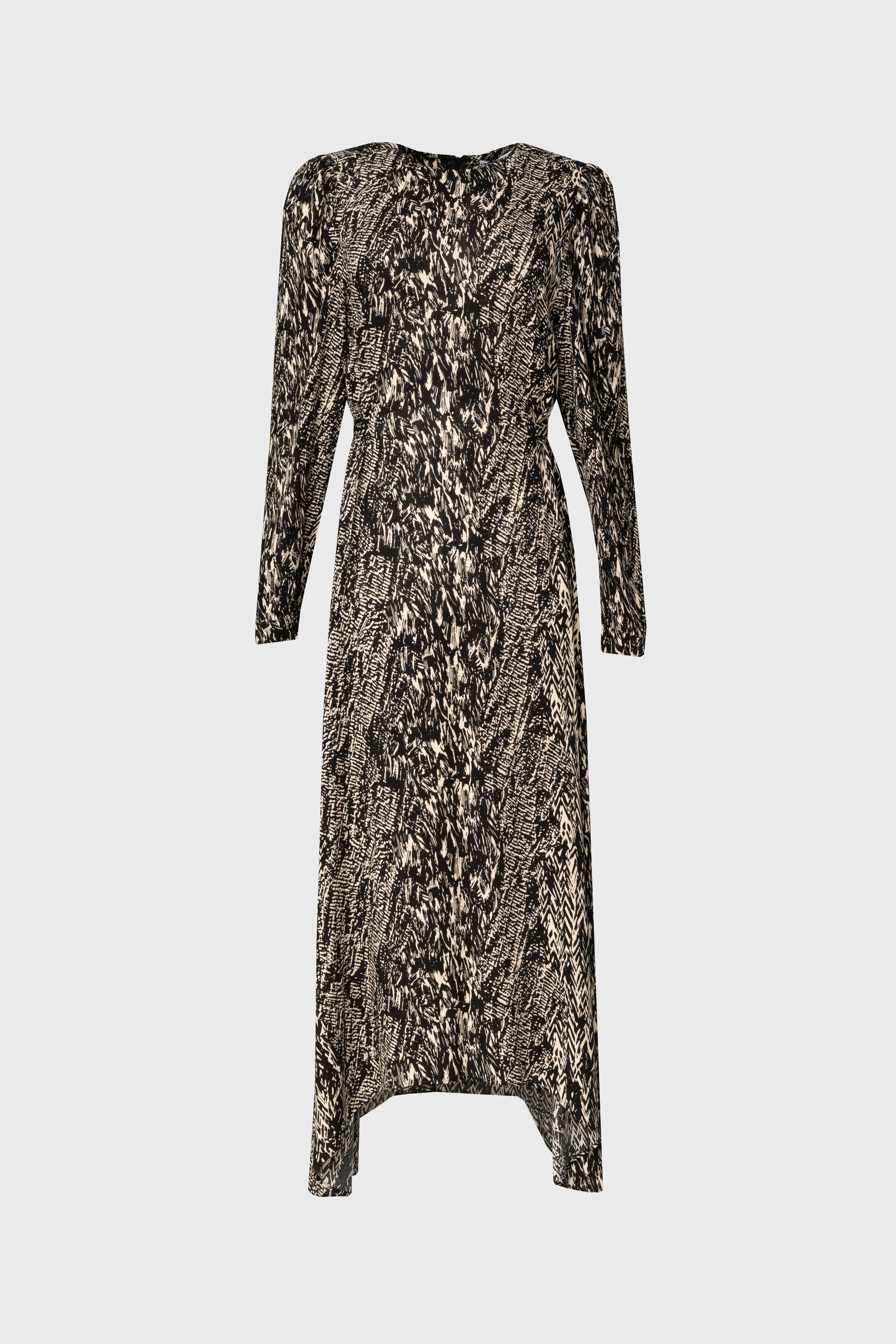 Black Multi Puff Shoulder Maxi Dress - Image 6