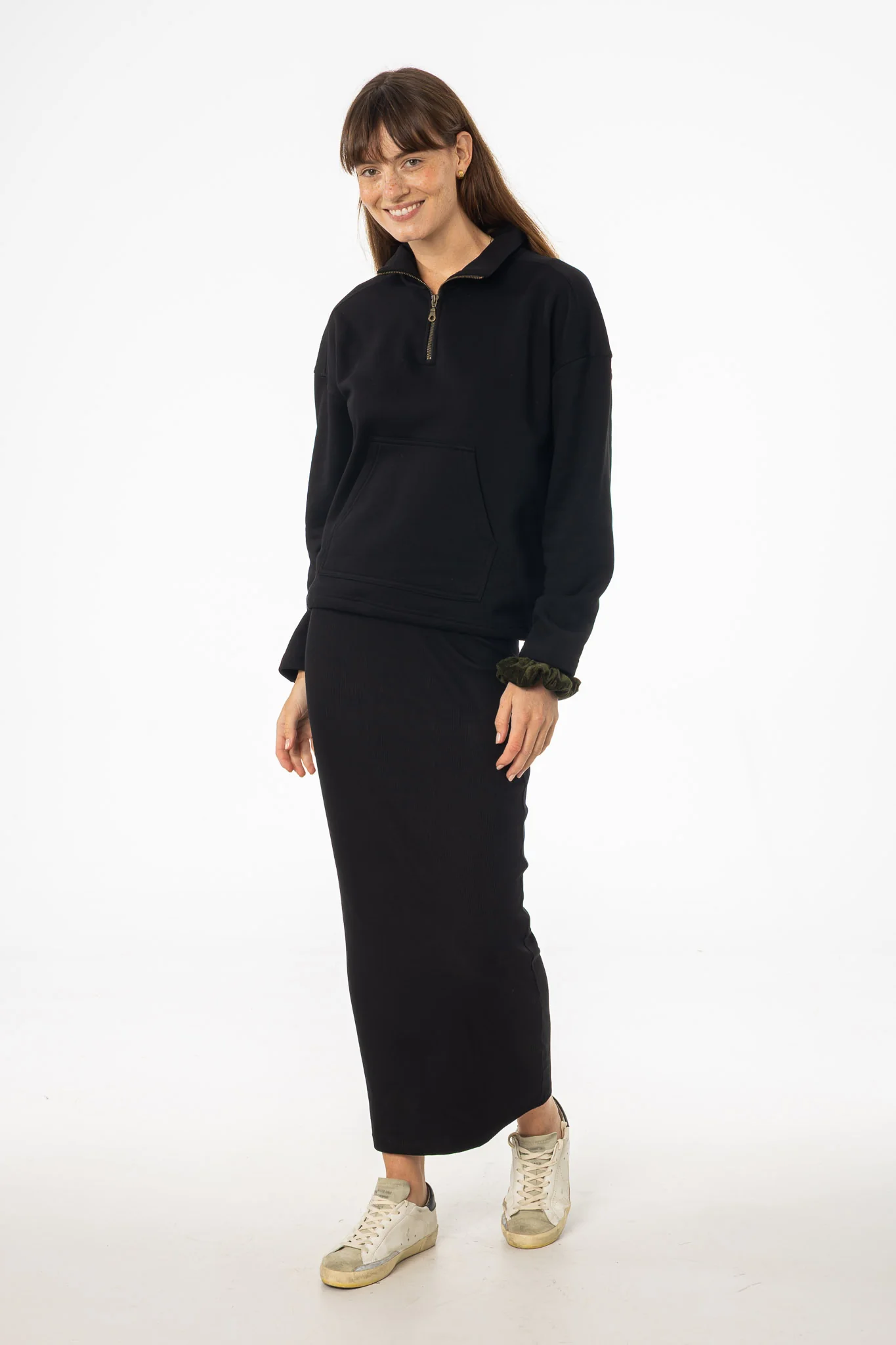 Black Ribbed Skirt Legging - Image 4