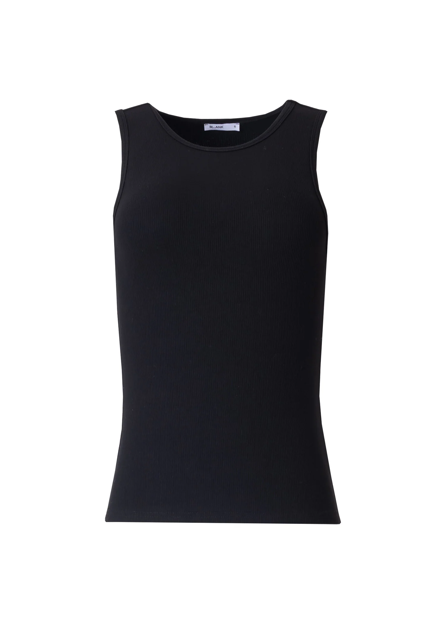 Black Ribbed Tank Top - Image 5