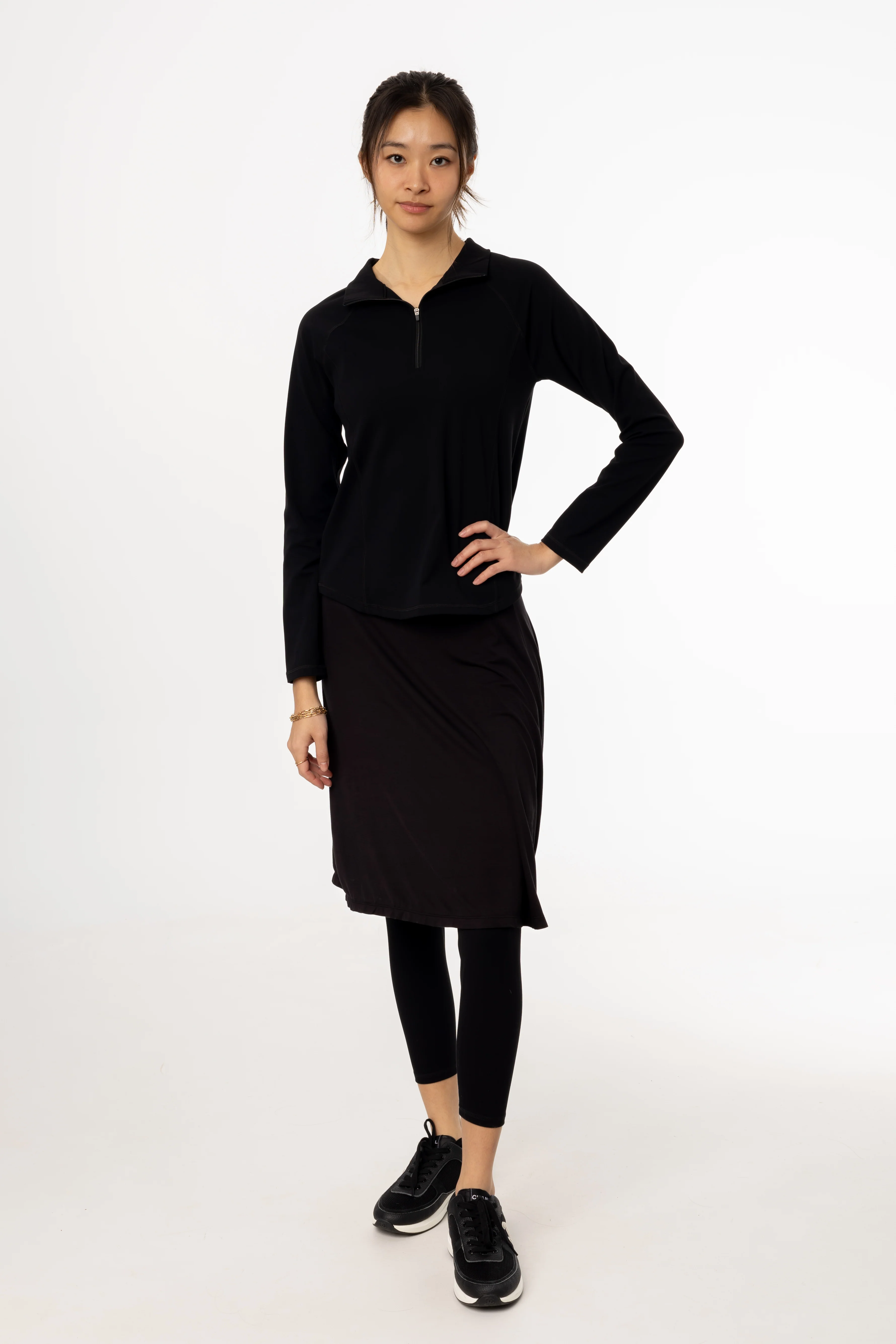 Black Short Flare Skirt - Image 4