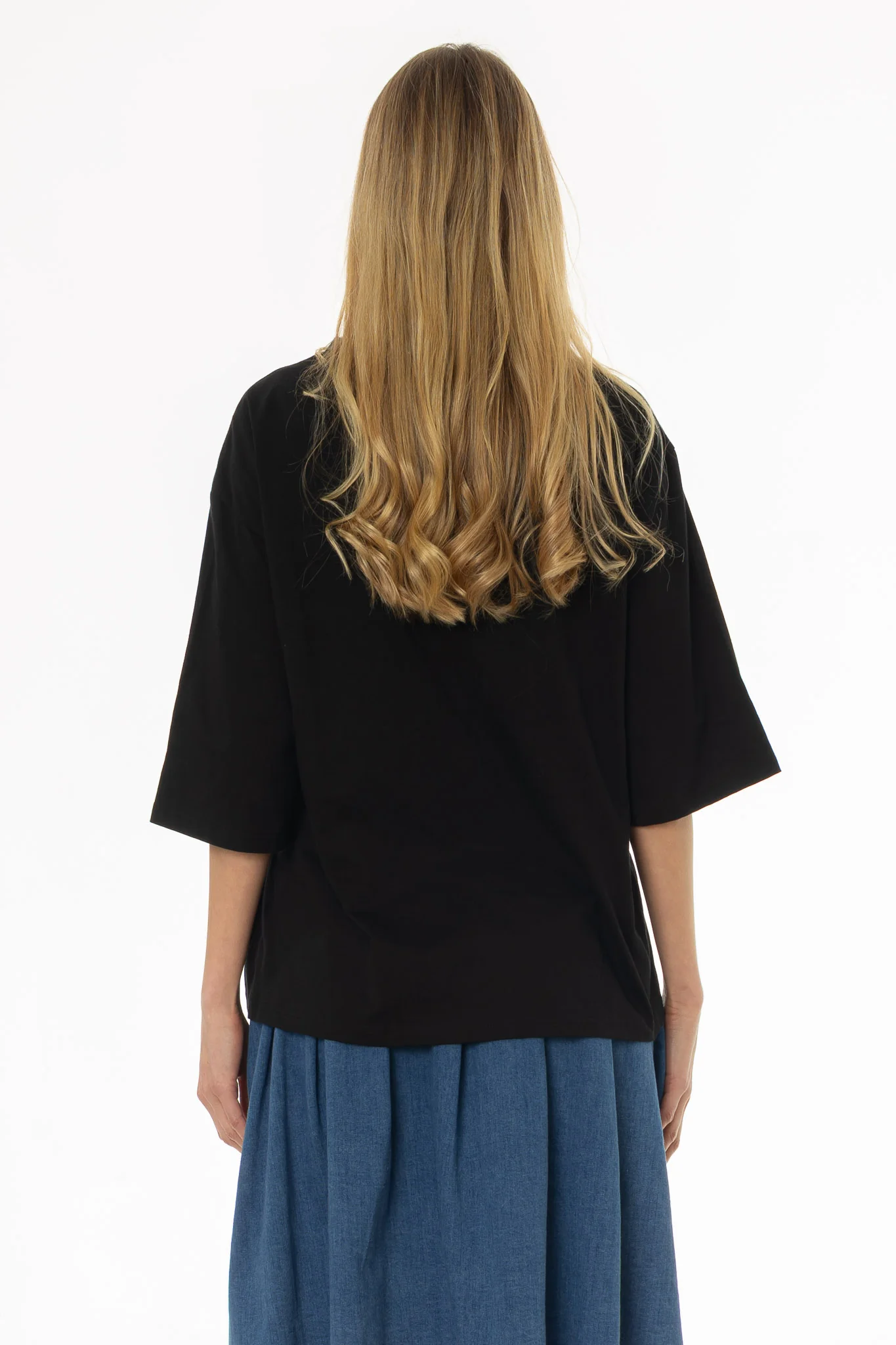 Black Side Cinched T-Shirt - Image 4