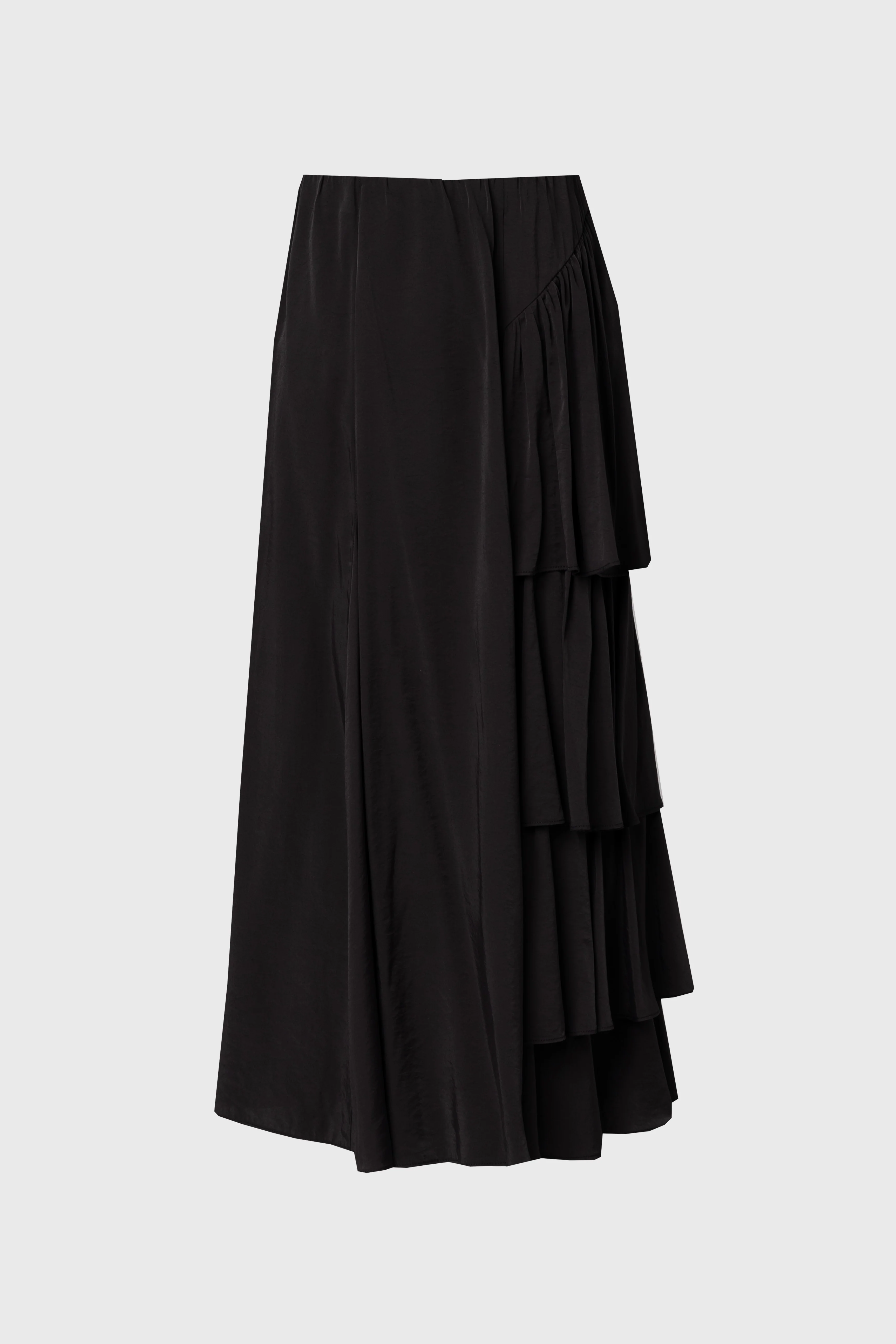 Black Side Ruffle Skirt - Image 5