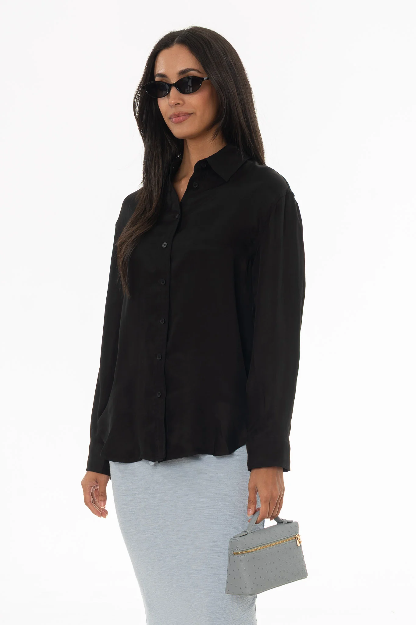 Black Slip Blouse - Image 3