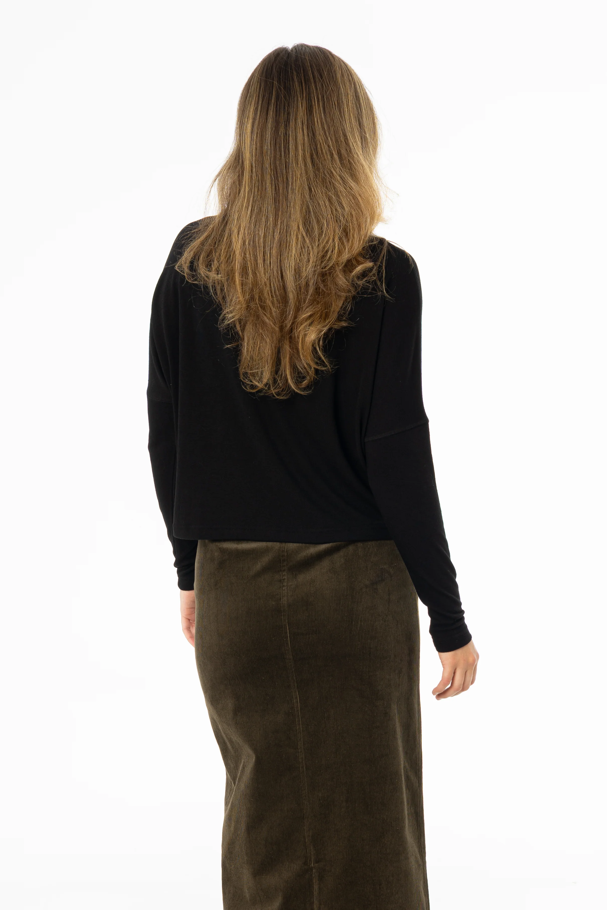 Black Swing Mock Neck Top - Image 3