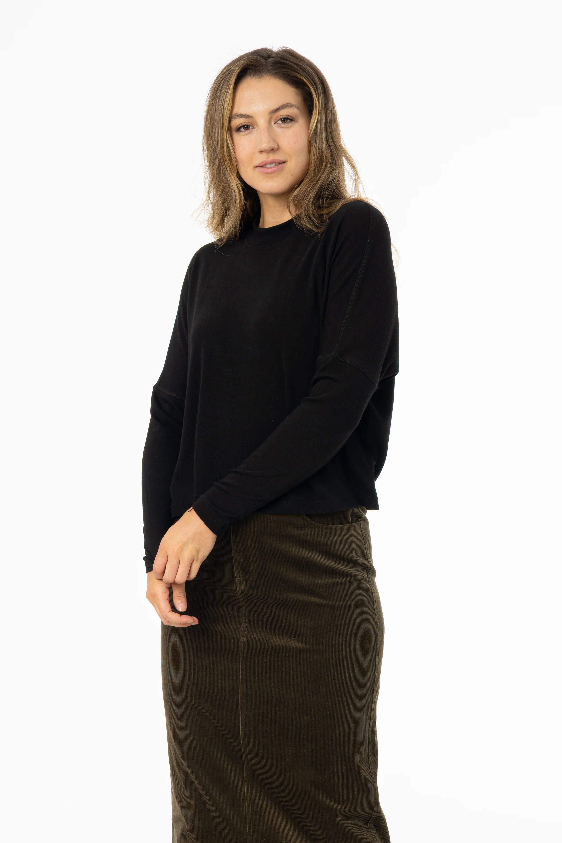 Black Swing Mock Neck Top - Image 4