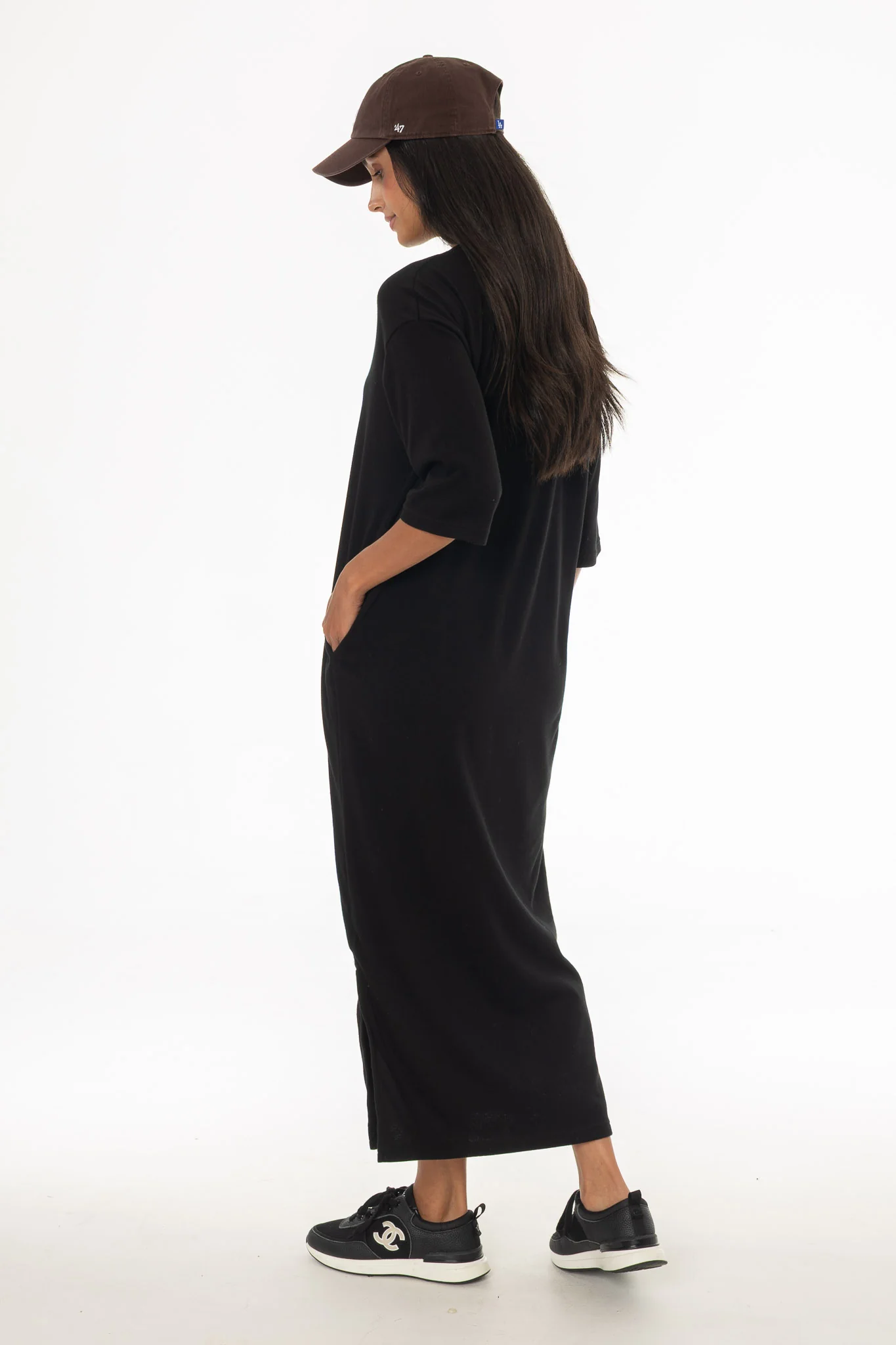 Black Terry Maxi Dress - Image 4