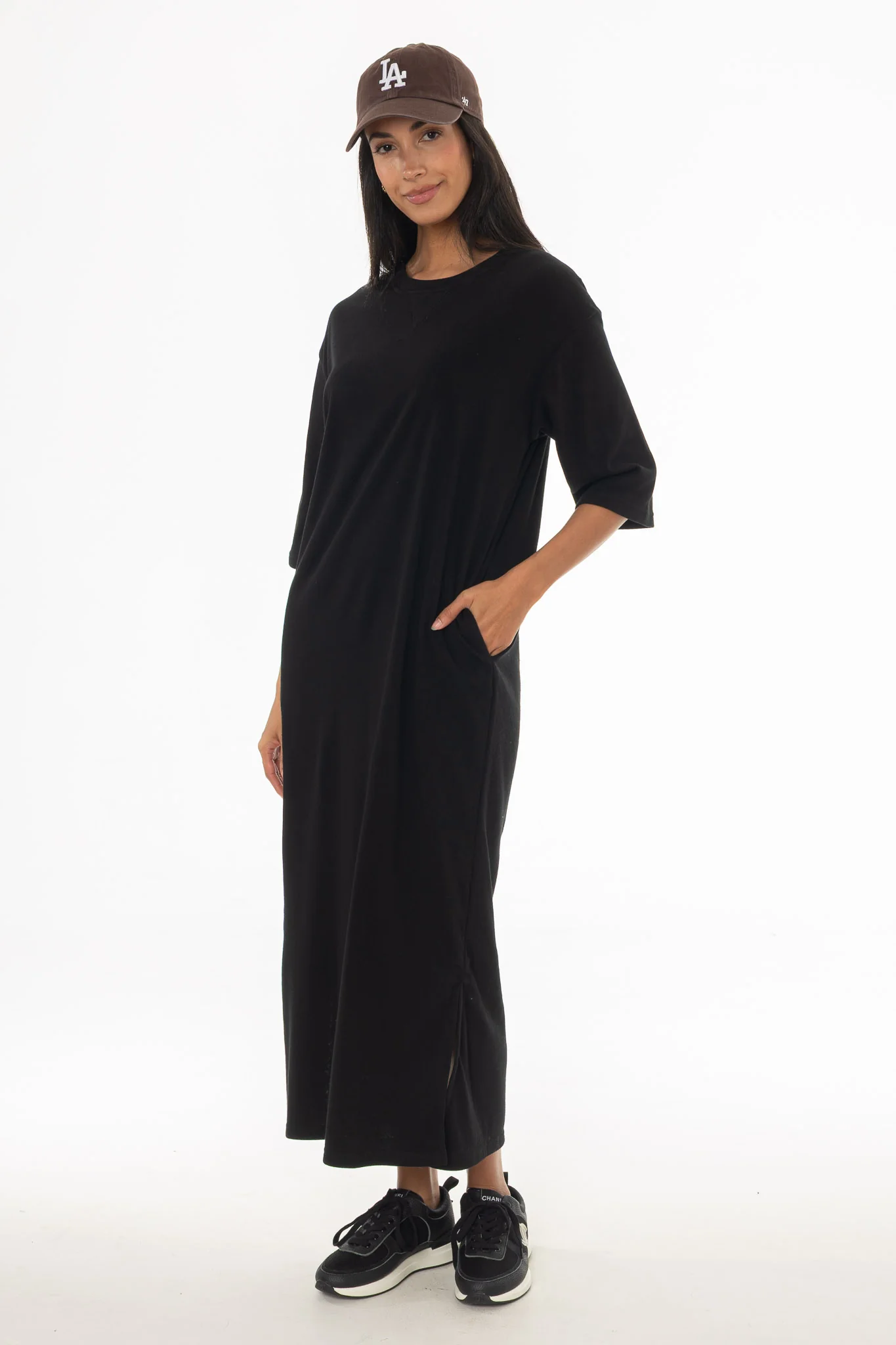 Black Terry Maxi Dress - Image 5