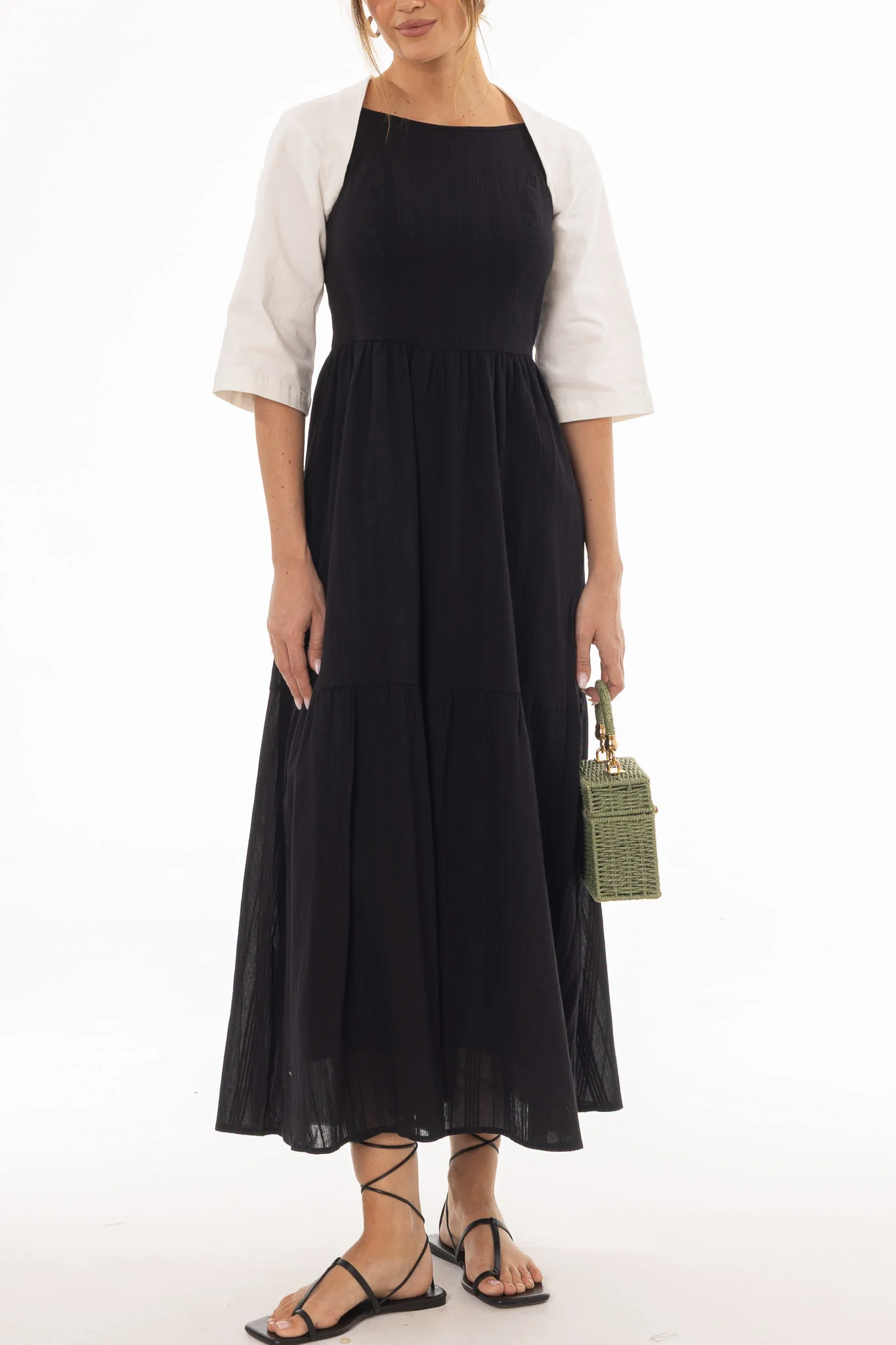Black Tiered Jumper - Image 2