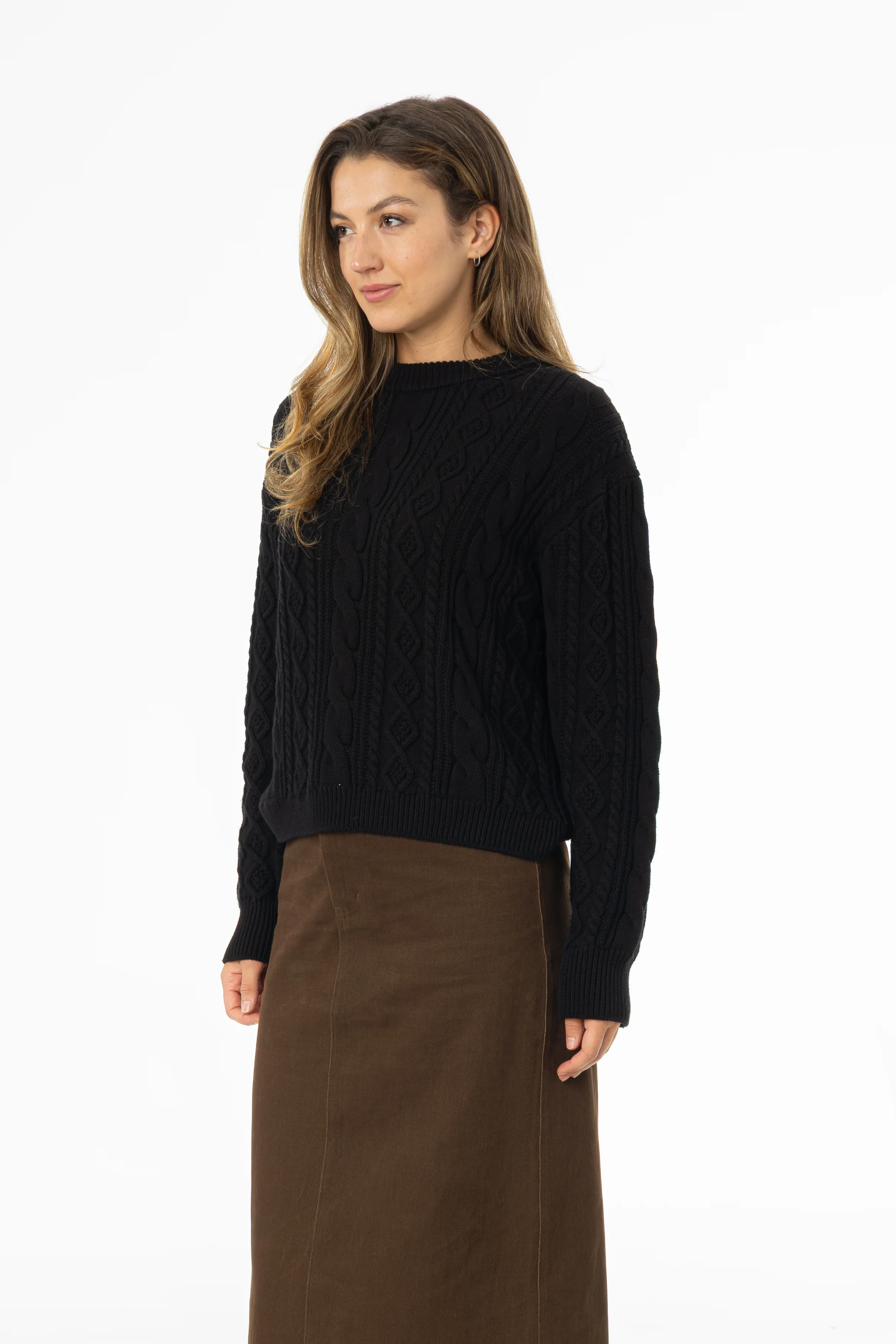 Black Tri Knit Sweater - Image 2