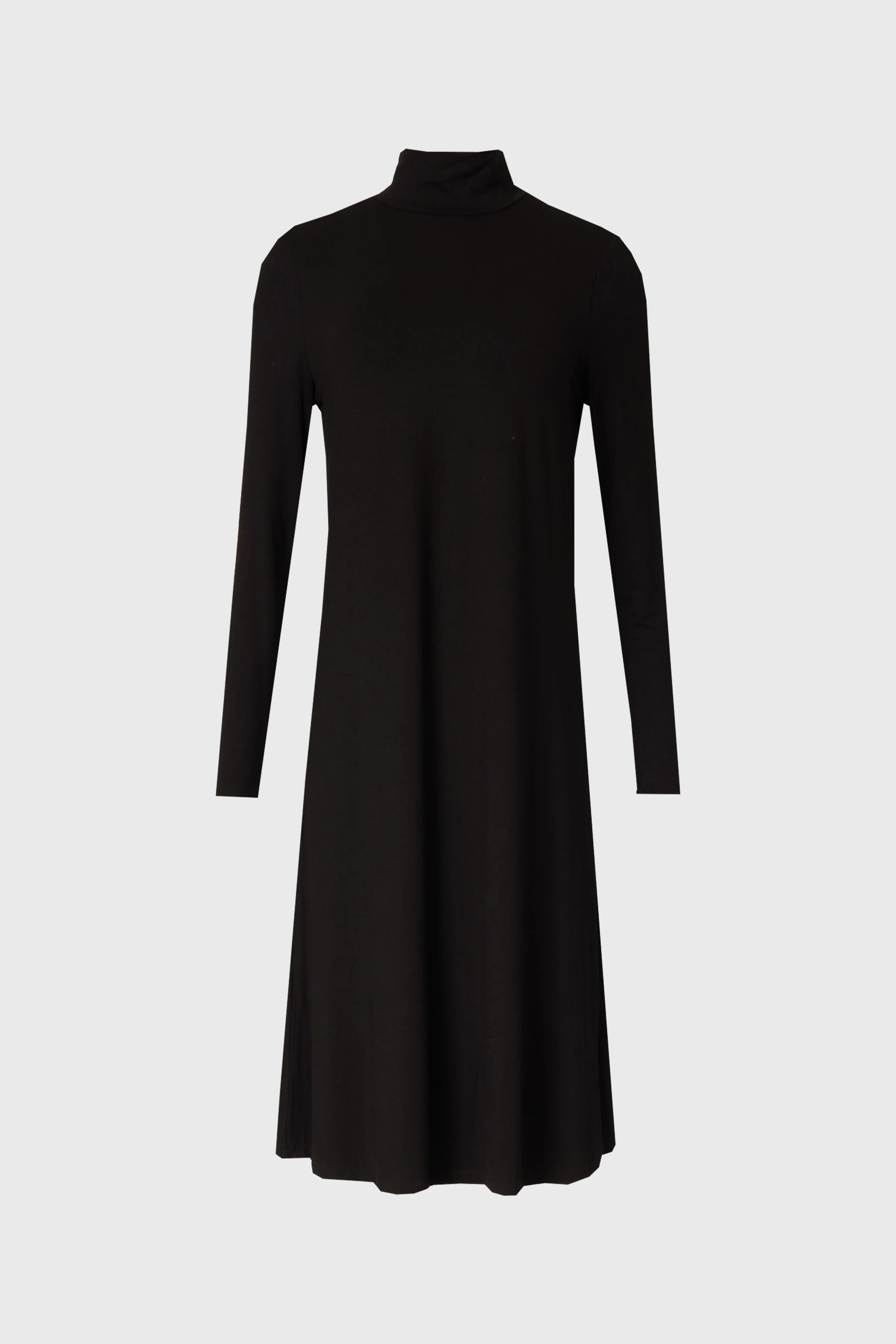 Black Turtleneck Swing Dress - Image 5