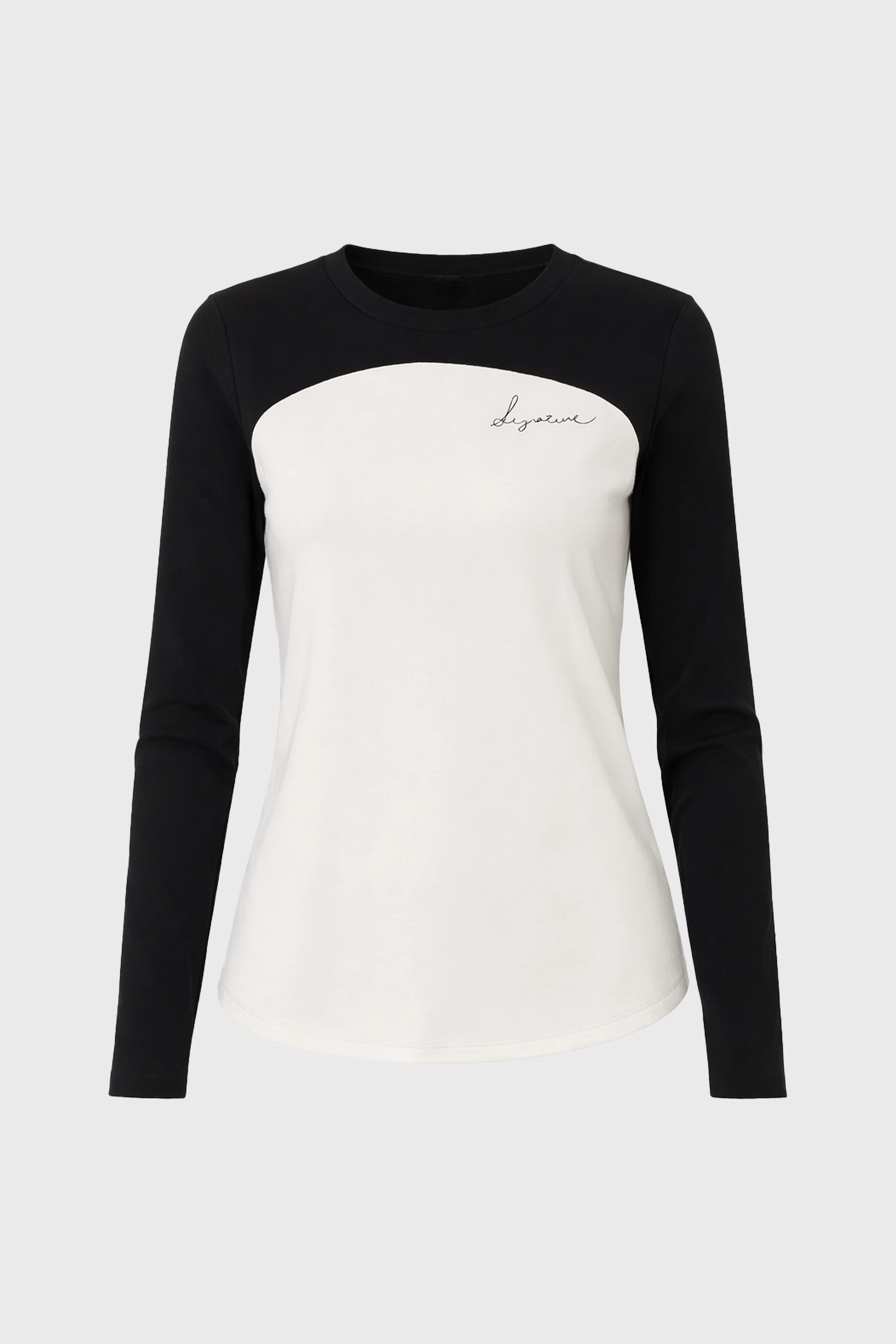 Black Two Tone Signature T-Shirt - Image 6