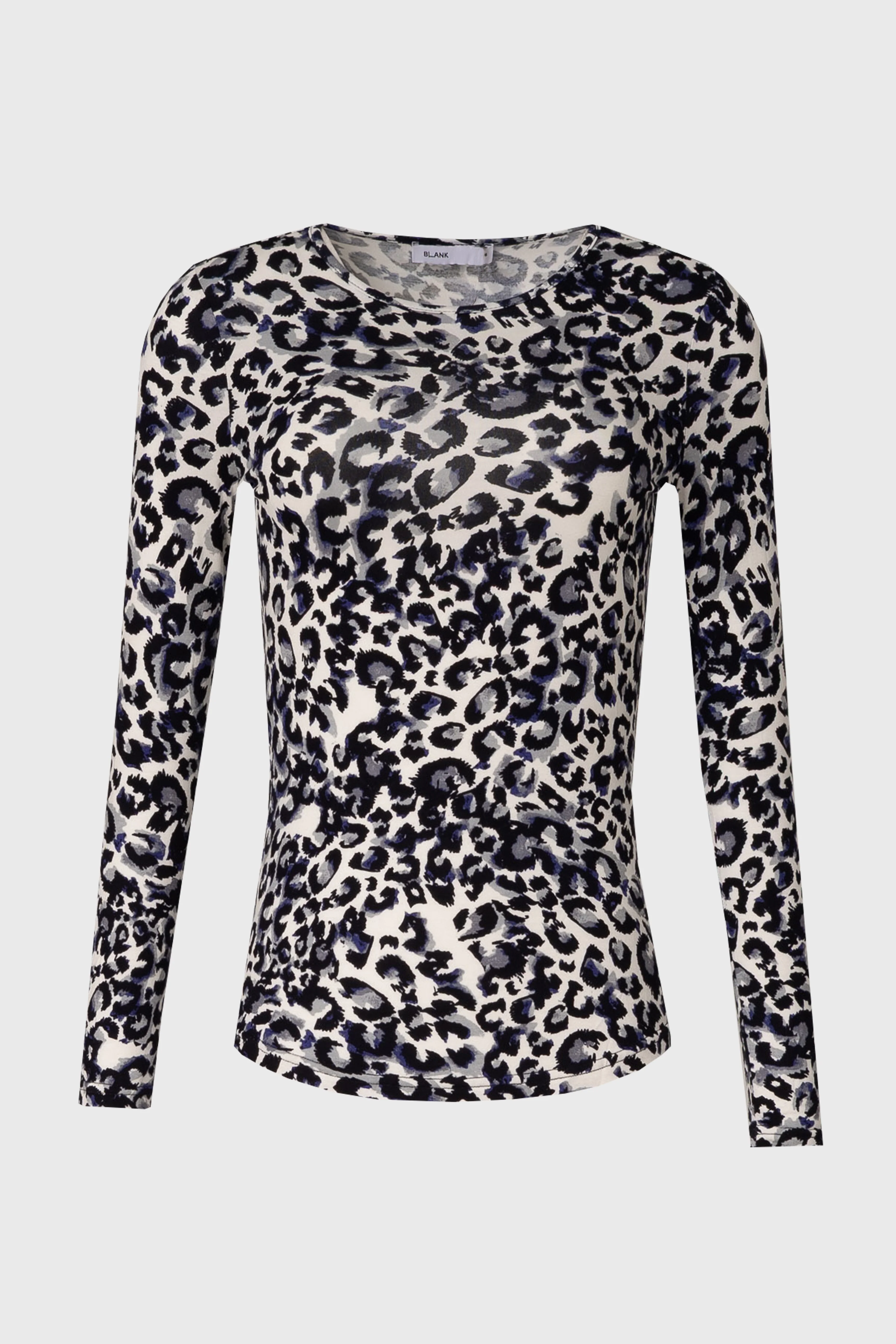 Blue Leopard Printed T-Shirt - Image 5