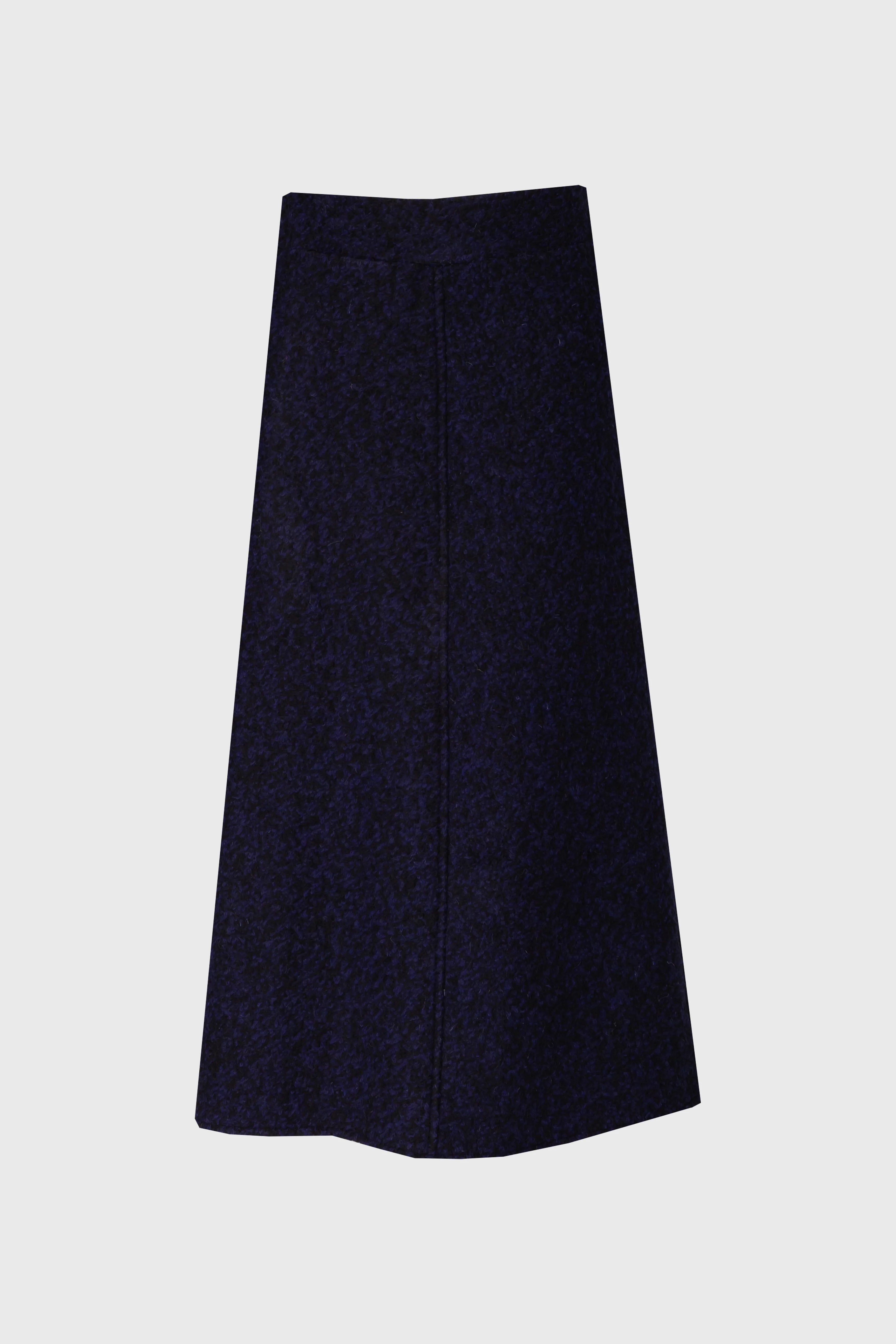 Blue Boucle Maxi Skirt - Image 5