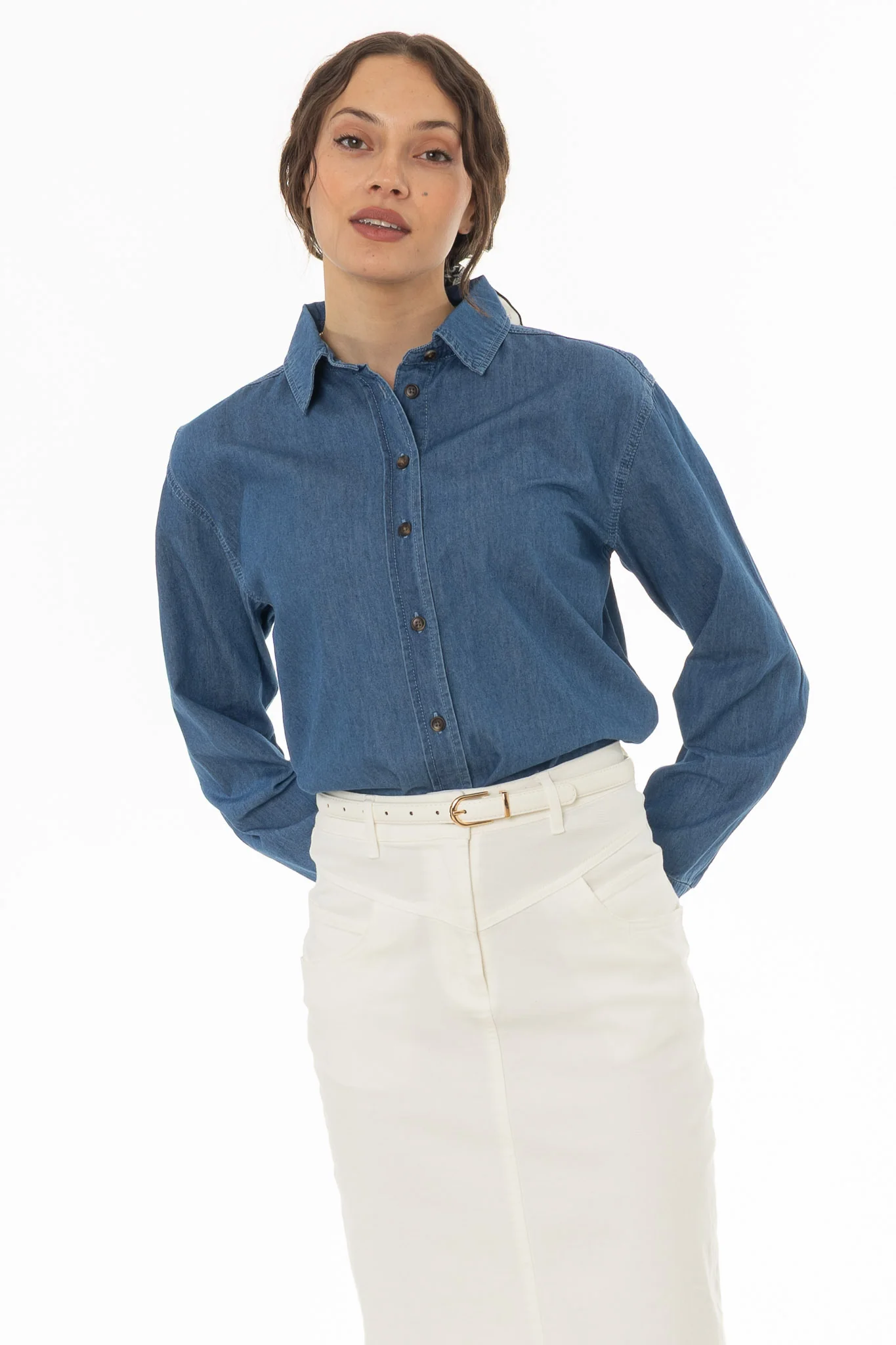 Blue Denim Blouse