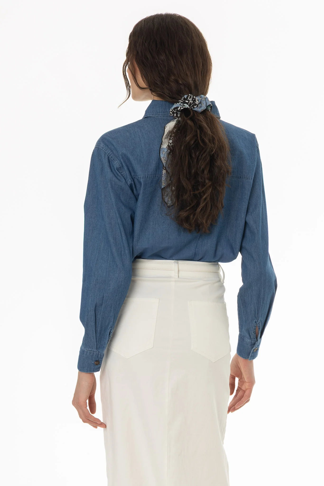 Blue Denim Blouse - Image 4