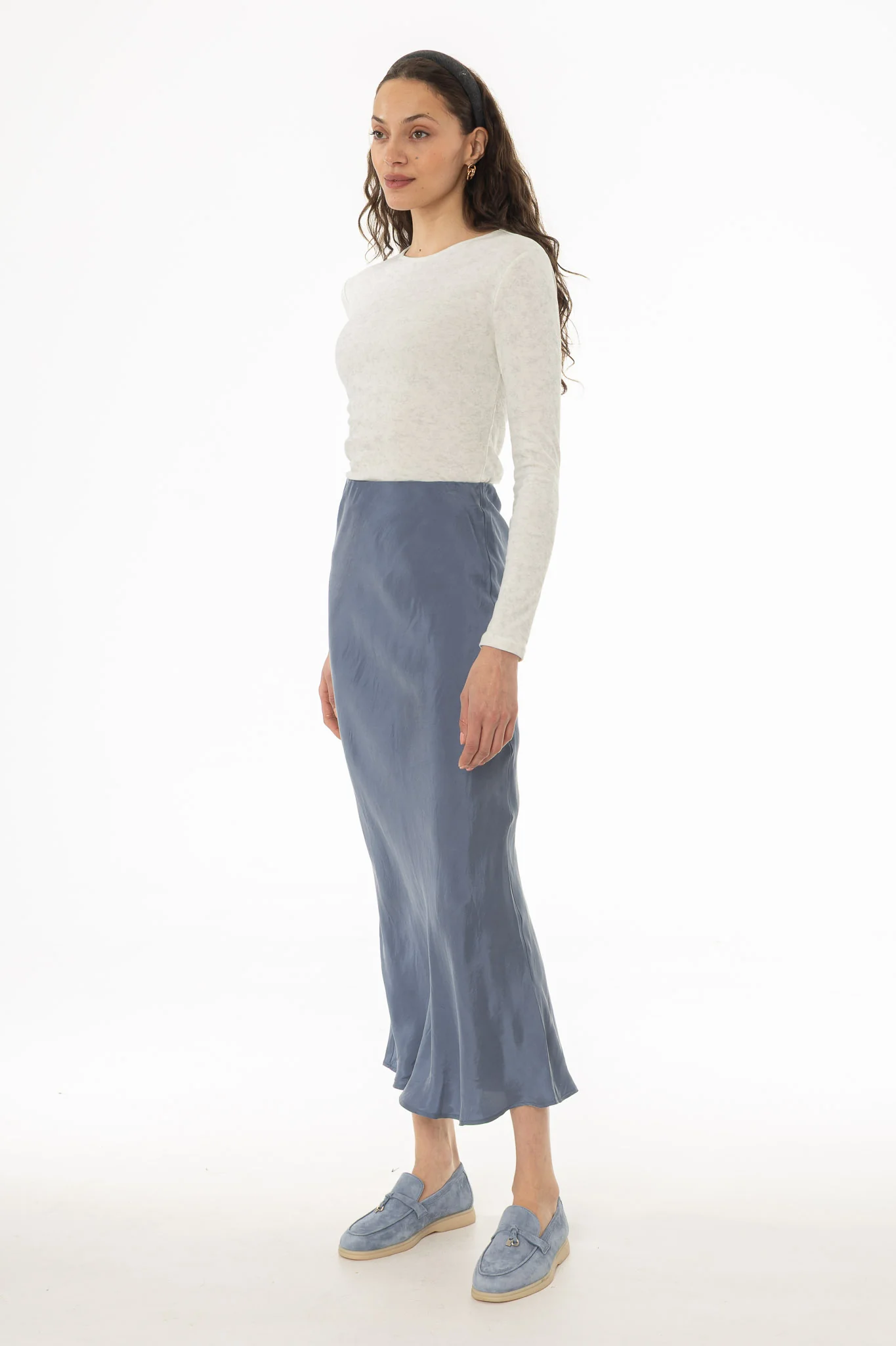 Blue Slip Skirt - Image 3
