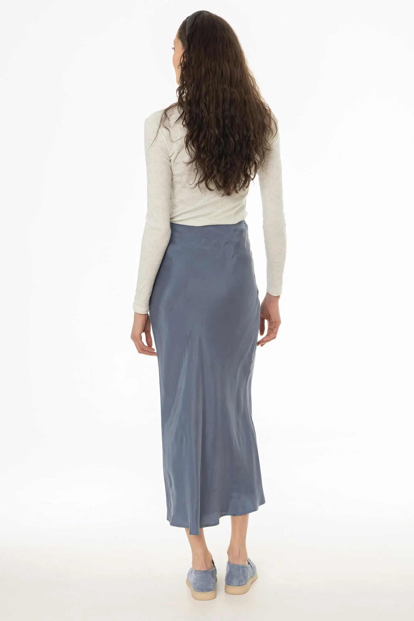 Blue Slip Skirt - Image 4