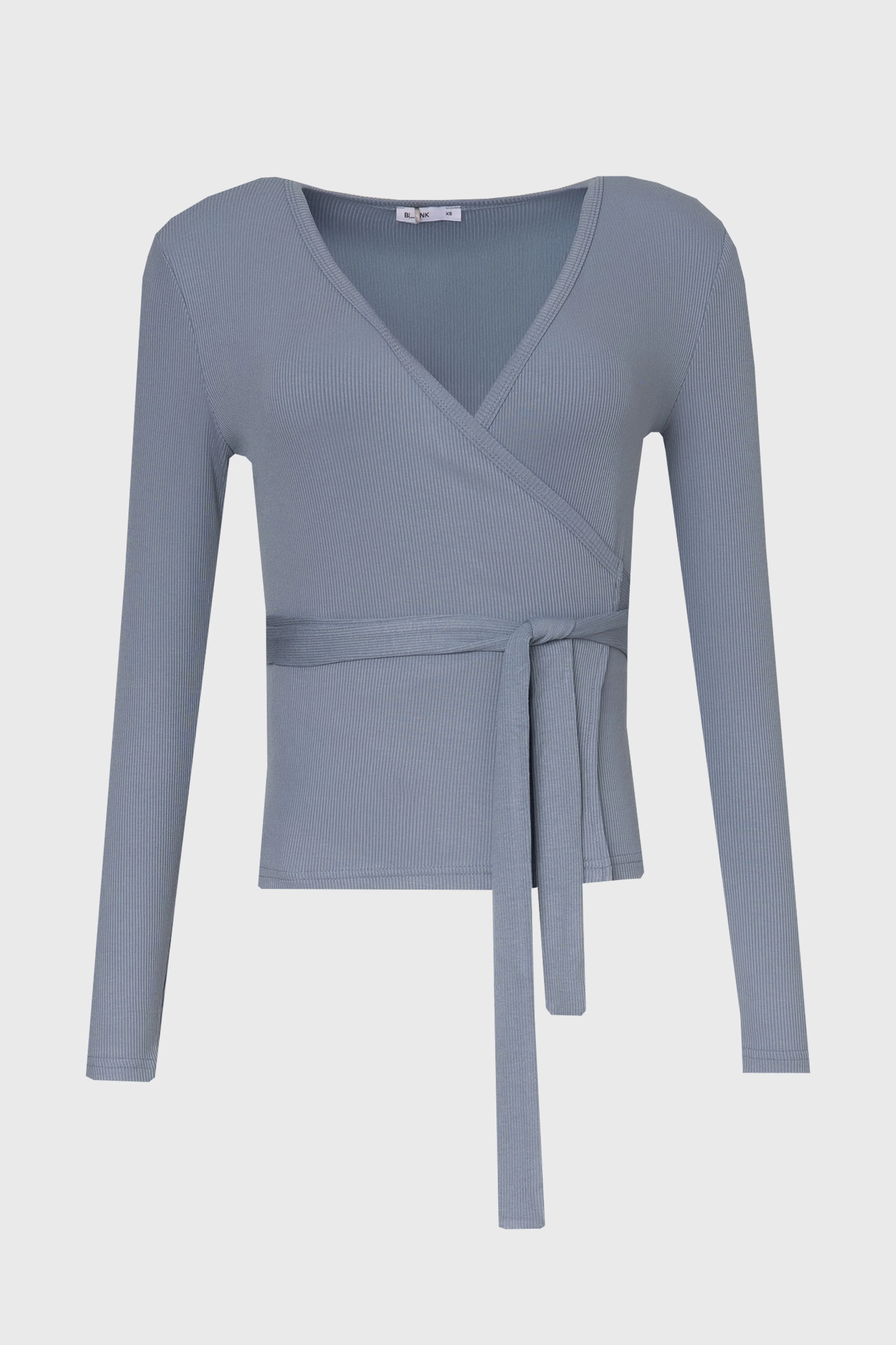 Blue Wrap T-Shirt - Image 6