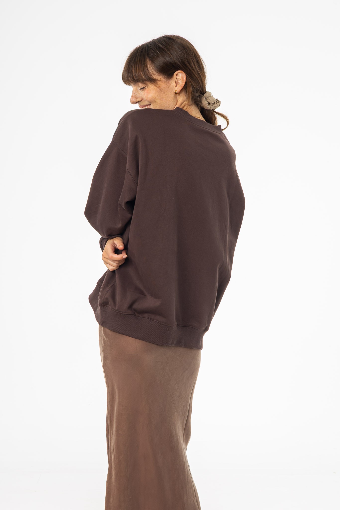 Brown Blank Sweatshirt - Image 4