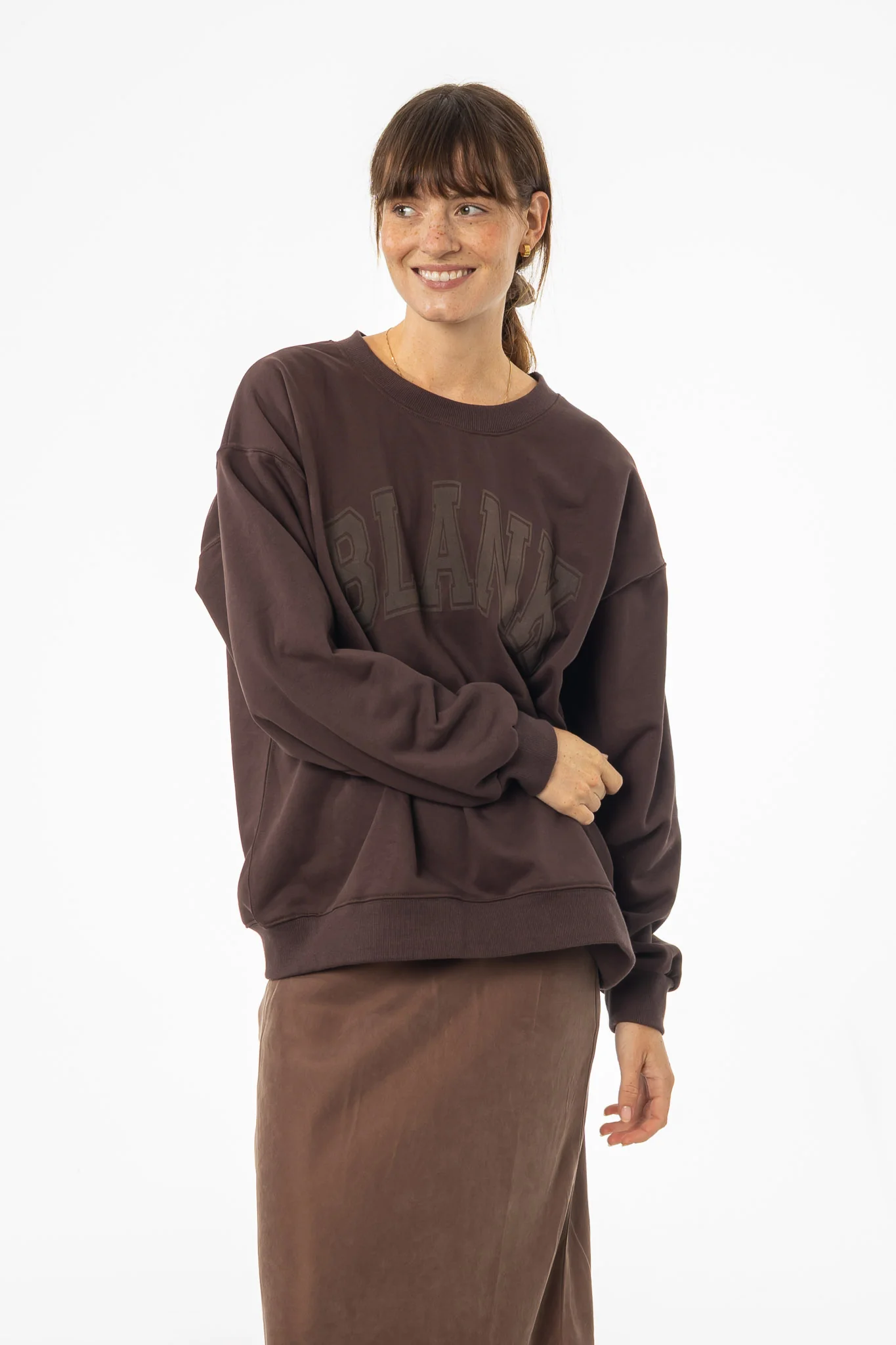 Brown Blank Sweatshirt - Image 5